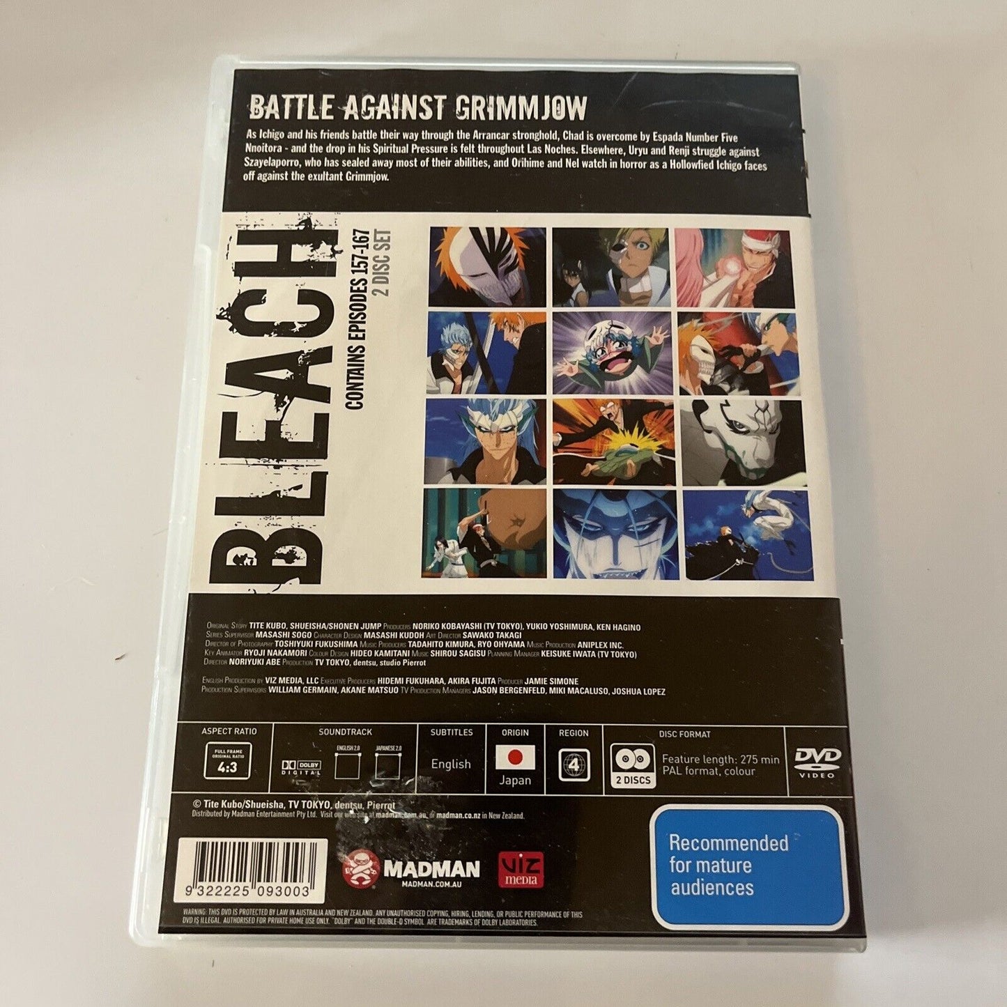 Bleach : Collection 11 - Episodes 157-167 (DVD, 2004, 2-Disc) Region 4