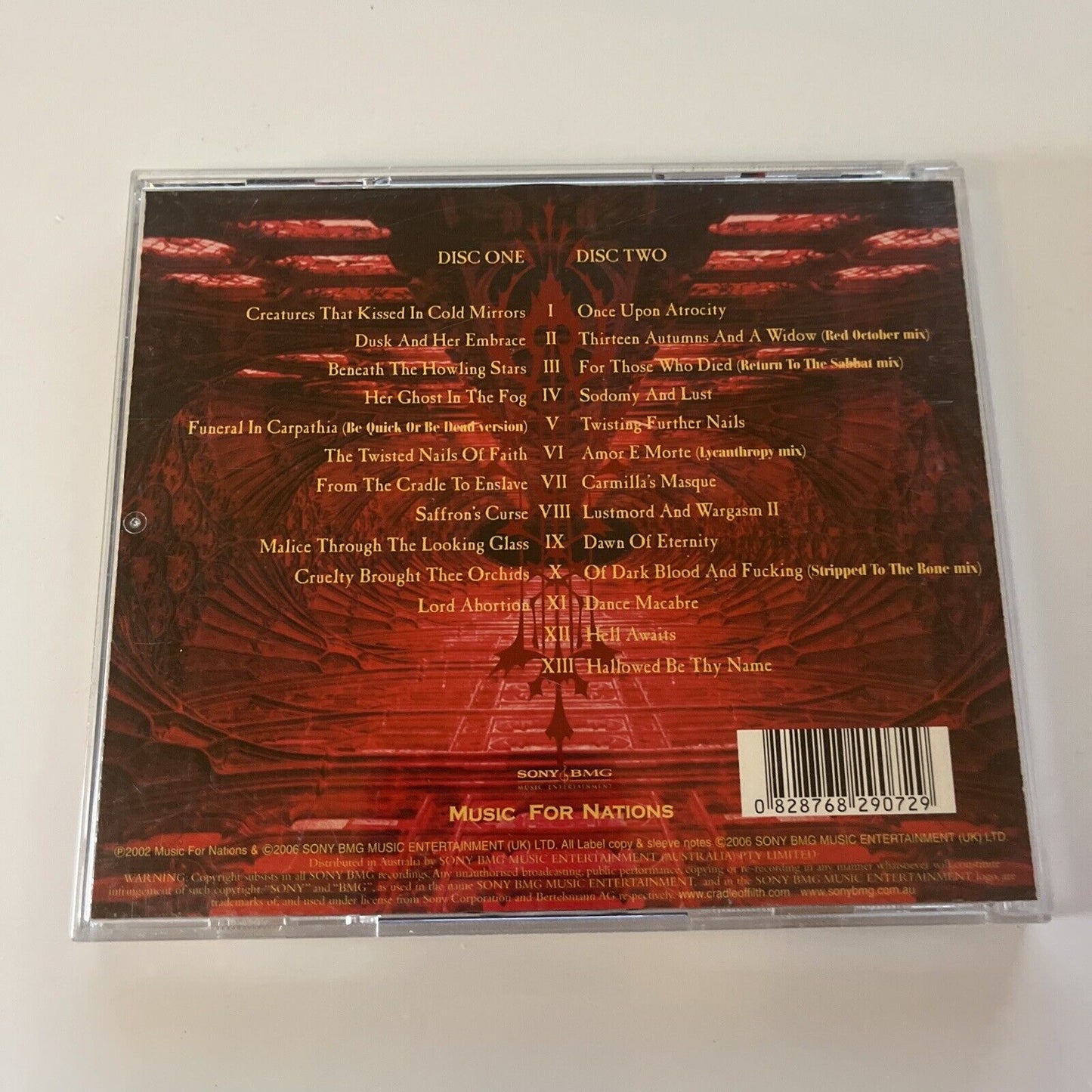 Cradle of Filth - Lovecraft & Witch Hearts (CD, 2006)