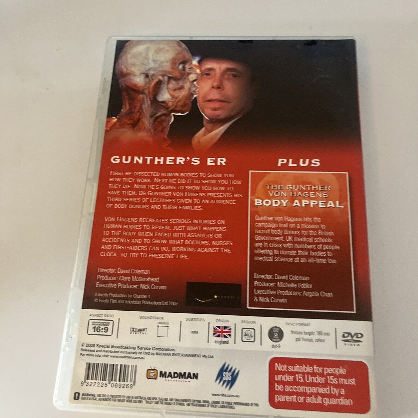 Gunther's ER (DVD, 2006) Gunther von Hagens All Regions