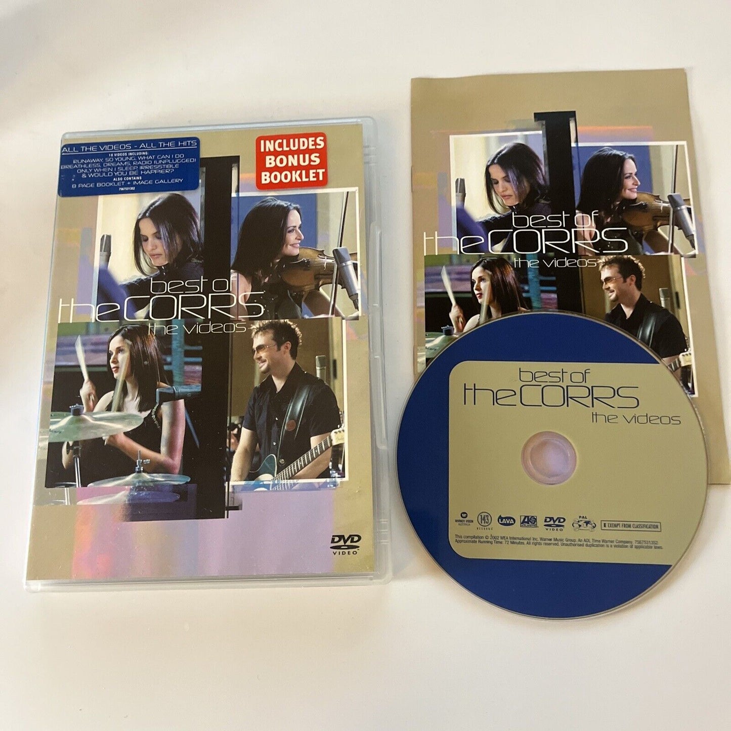 The Best of the Corrs - The Videos (DVD, 2002) Region 4 &2