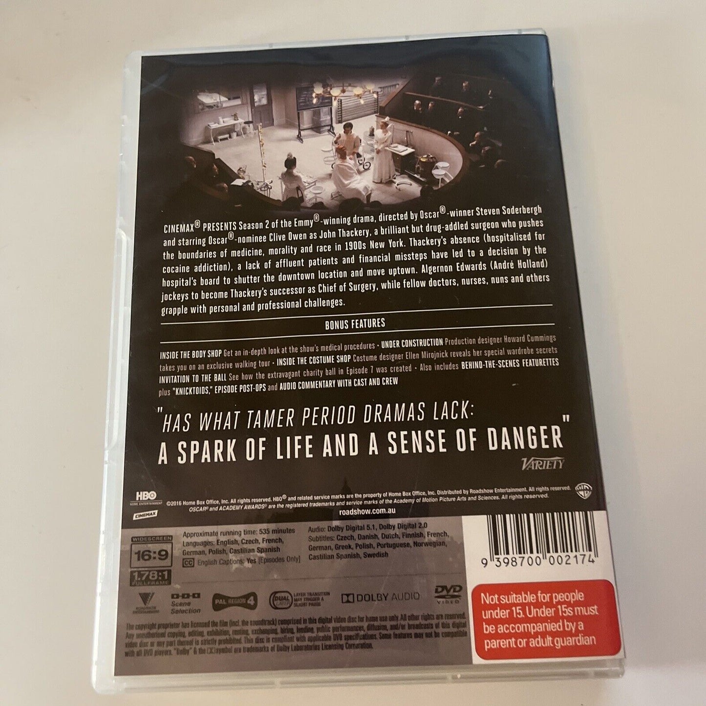 The Knick : Season 2 (DVD, 2015, 4-Disc) Clive Owen Region 4