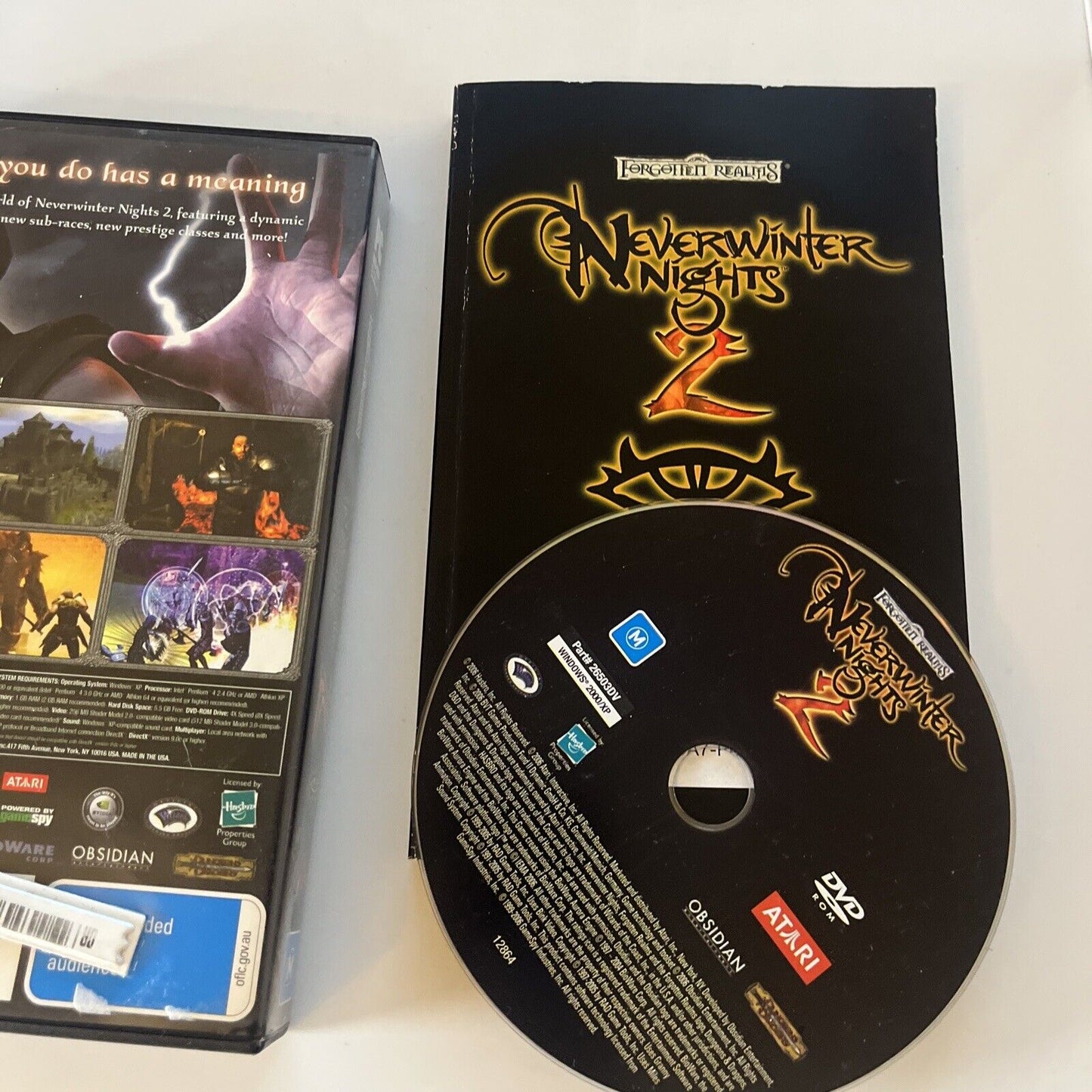 Neverwinter Nights 2 - Forgotten Realms PC DVD-ROM Windows XP + Manual