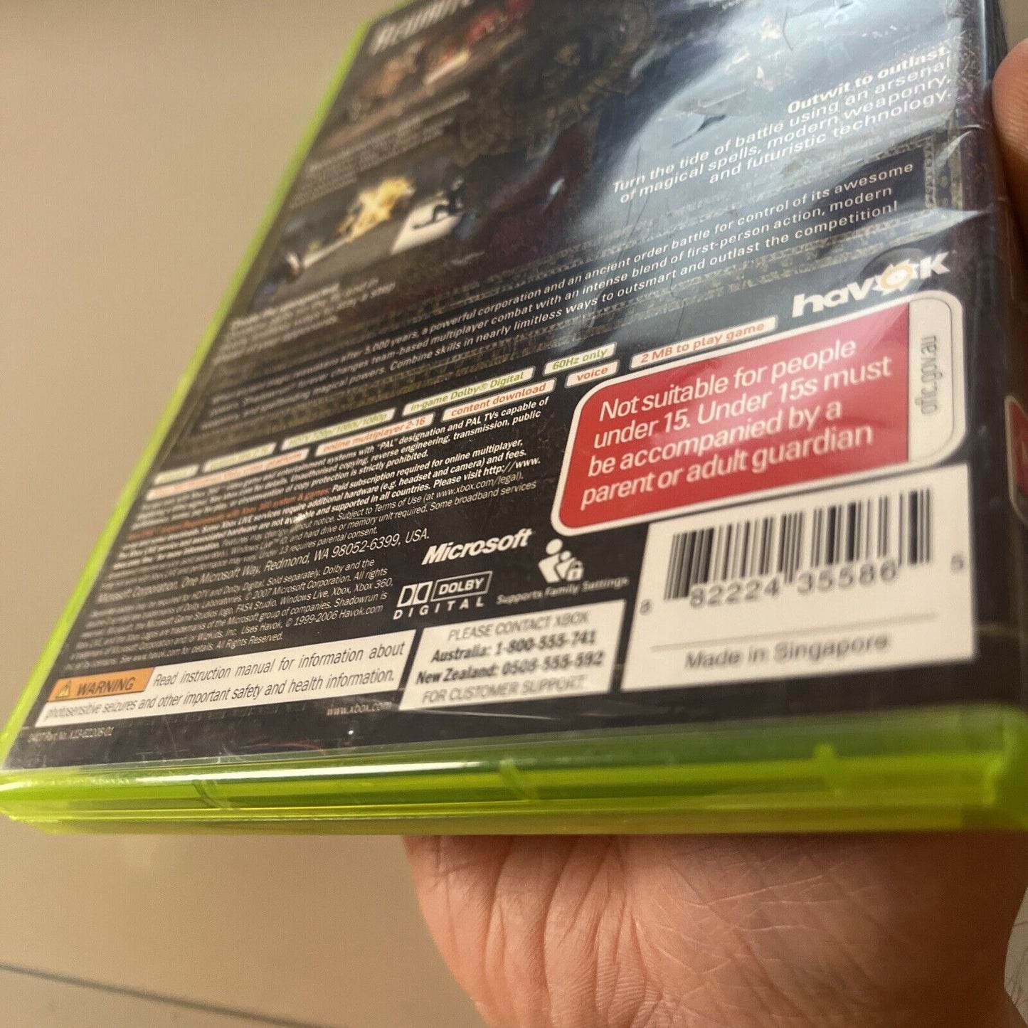 Shadowrun (2007) - Xbox 360 PAL *New Sealed*