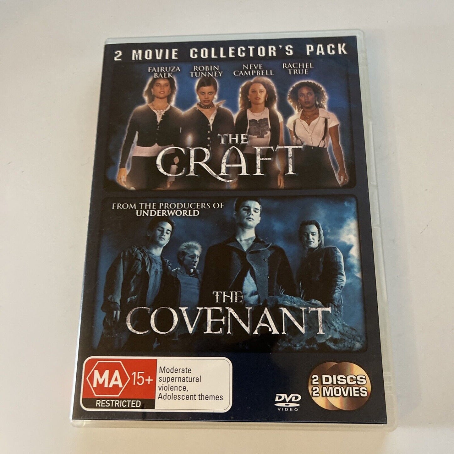The Craft / The Covenant (DVD, 2008, 2-Disc) Neve Campbell NEW Region 4