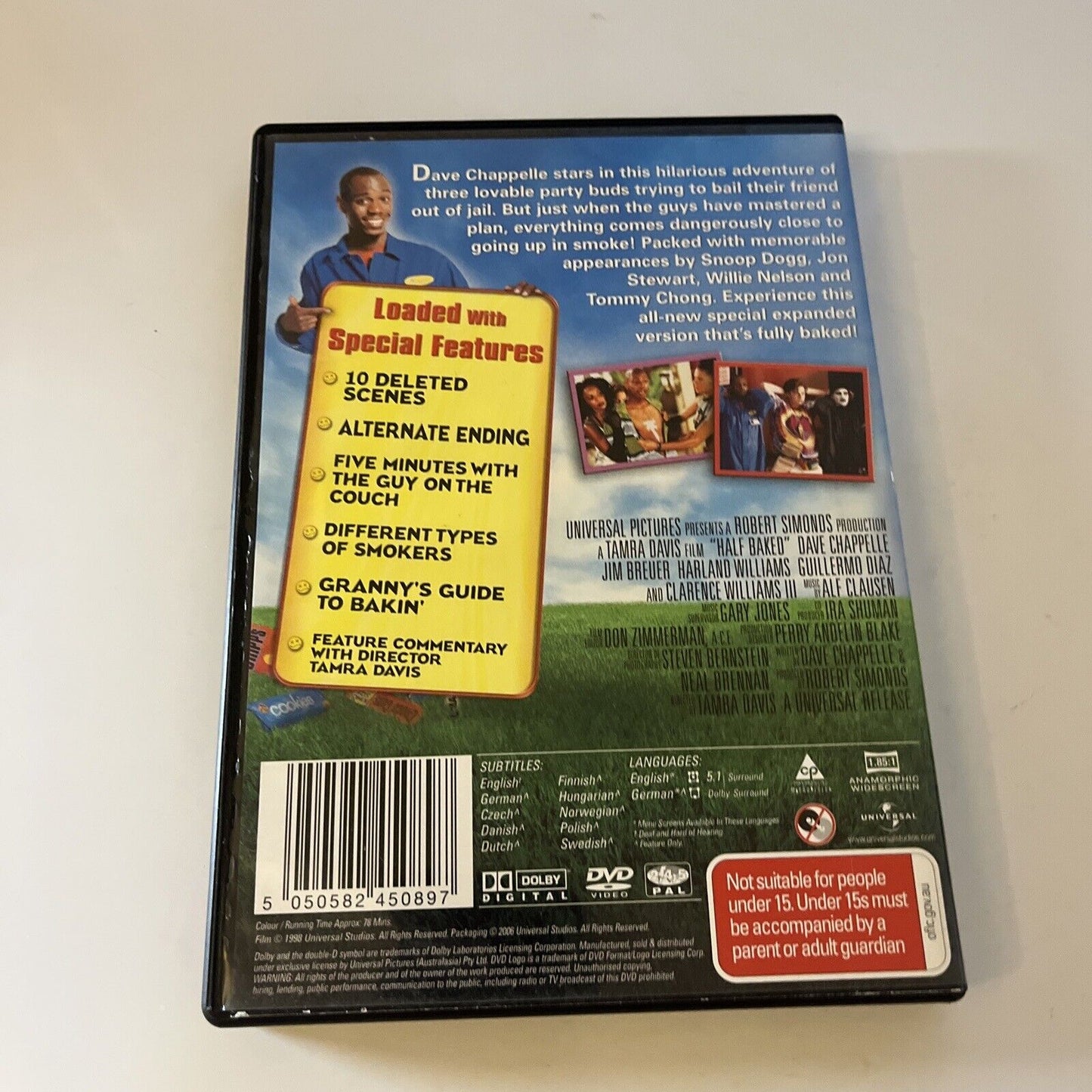 Half-Baked - Special Edition (DVD, 1998) Jim Breuer, Dave Chappelle Region 4
