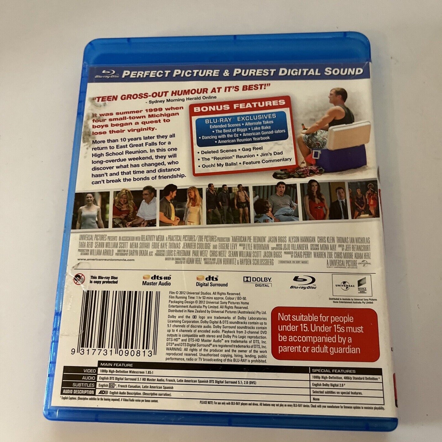 American Pie - Reunion (Blu-ray, 2012) Mena Suvari, Jason Biggs Region B