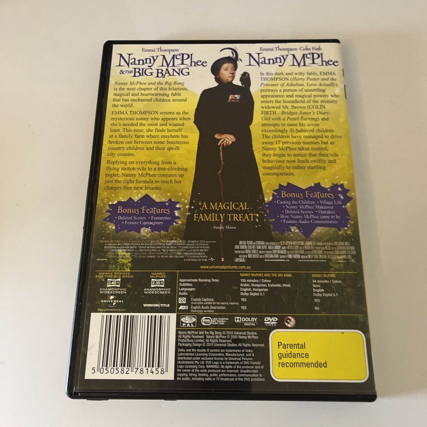 Nanny Mcphee / Nanny Mcphee And The Big Bang (DVD, 2010, 2-Disc) Region 4