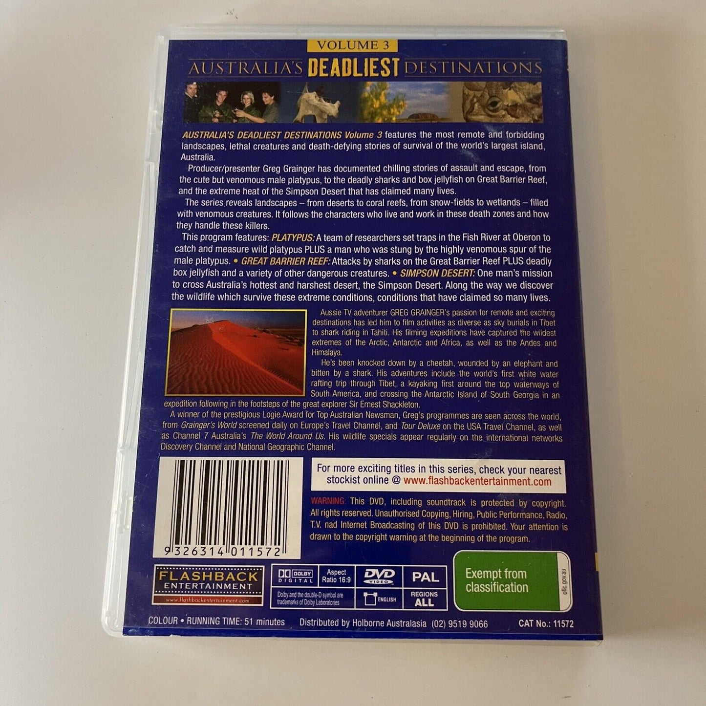 Grainger's World : Australia's Deadliest Destinations Volume 3 (DVD) All Regions