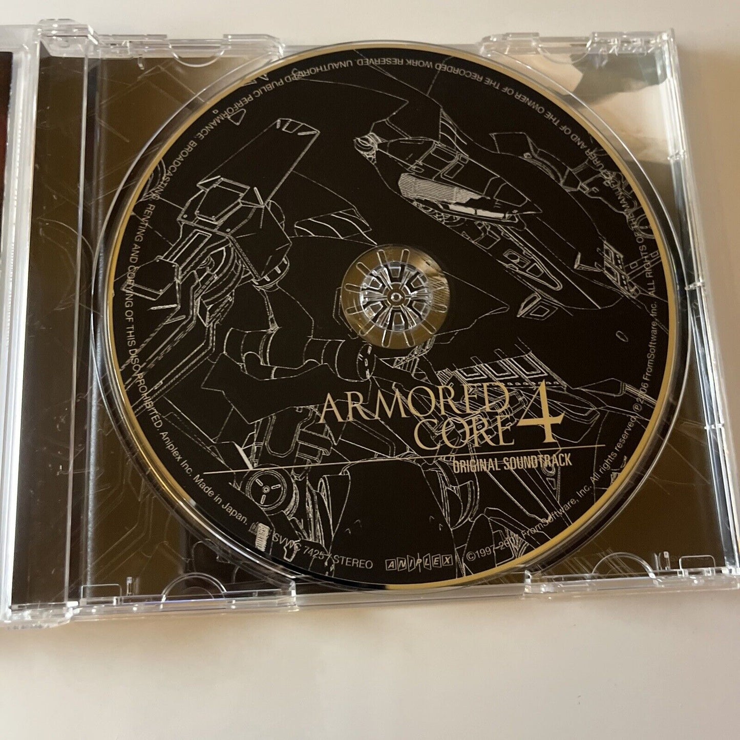 Armored Core 4 Original Soundtrack (CD, 2007) Obi Japan Svwc-7425