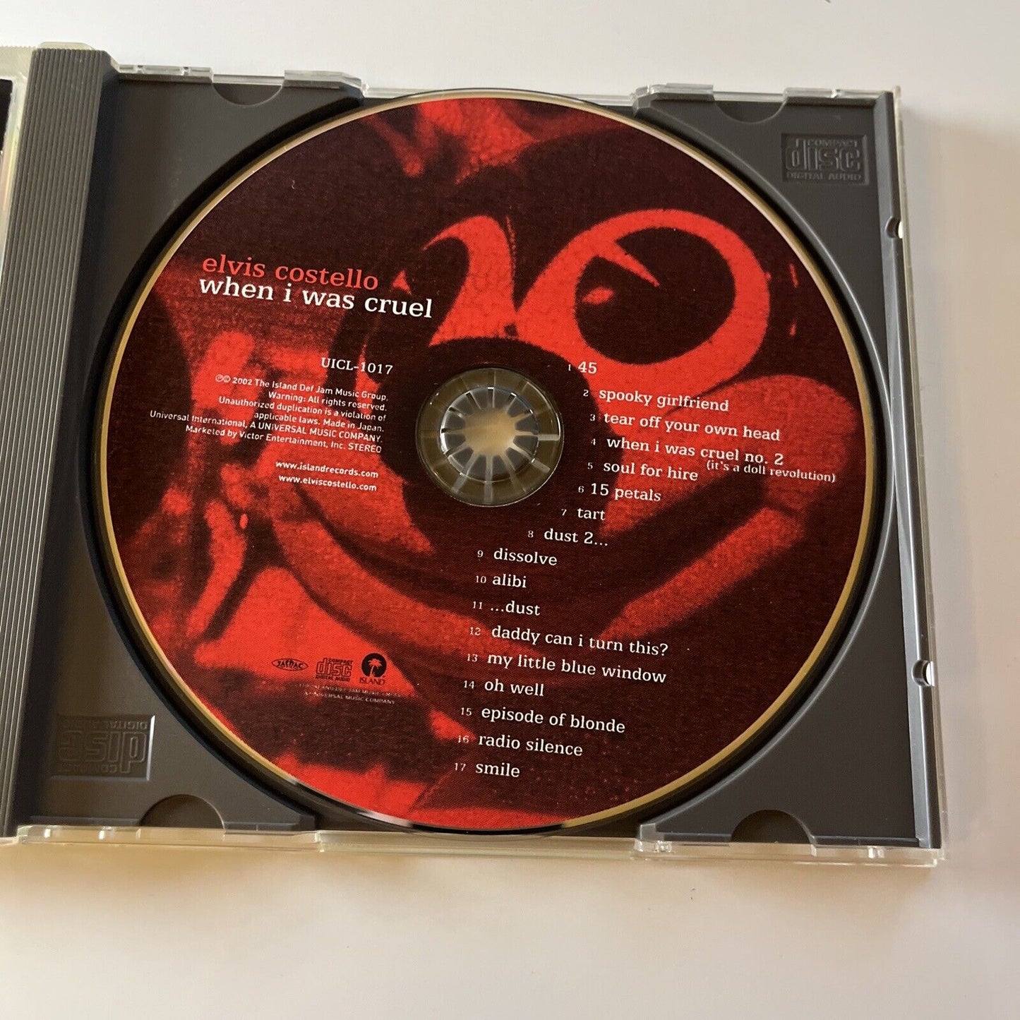 Elvis Costello - When I Was Cruel (CD, 2002) Japan Obi Uicl-1017