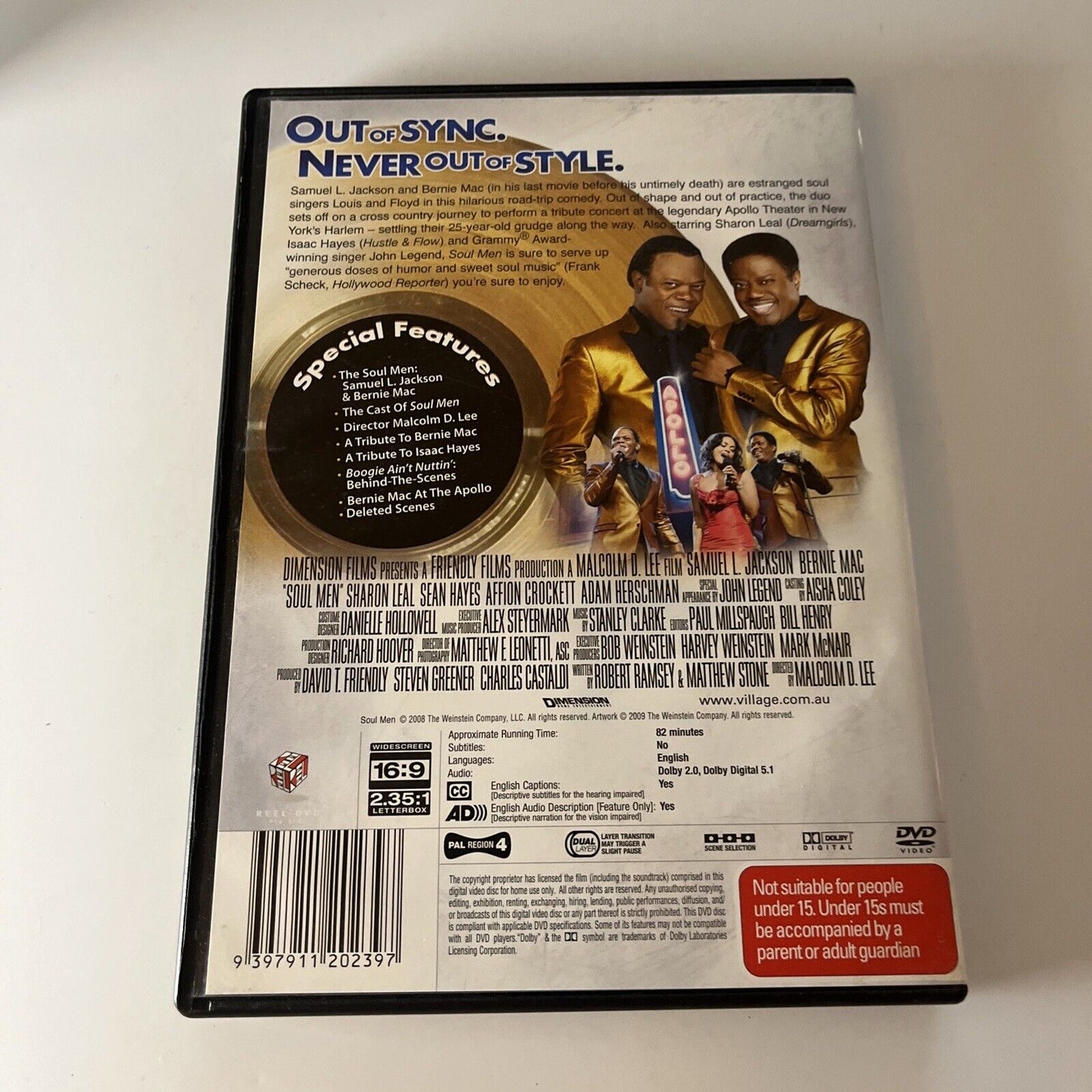 Soul Men (DVD, 2008) Bernie MAC, Samuel L. Jackson NEW Region 4