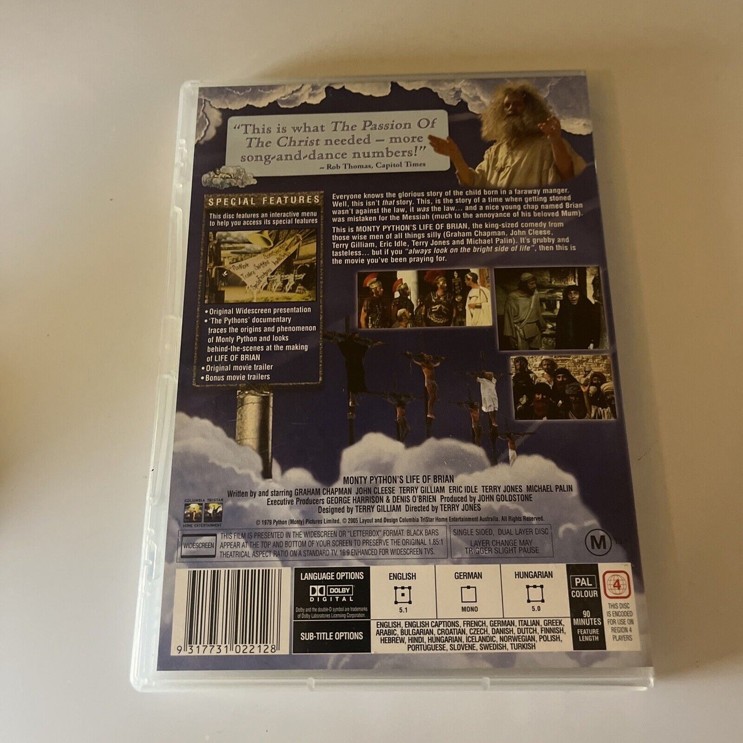 Monty Python's Life Of Brian (DVD, 1979) Terry Gilliam, John Cleese NEW Region 4