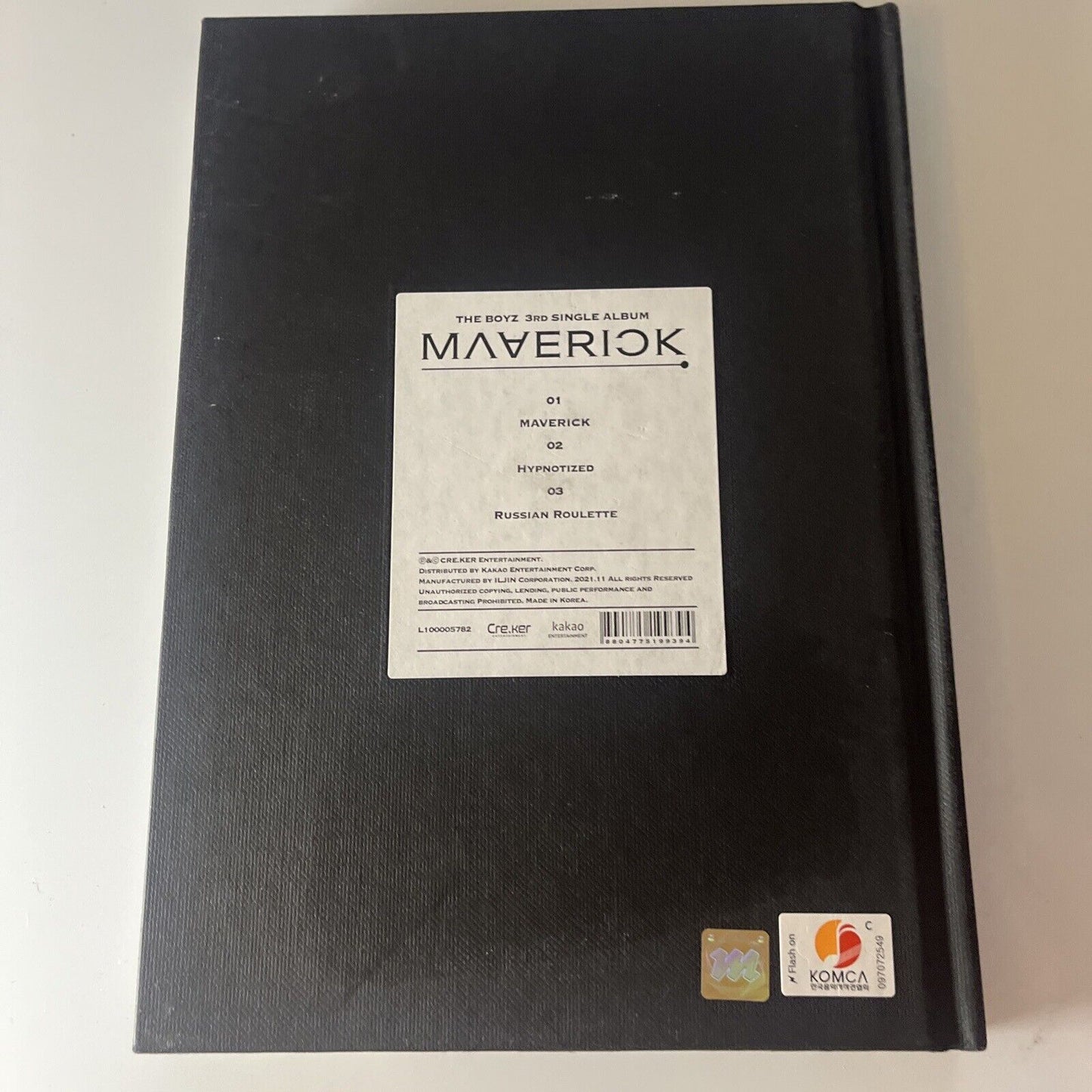 The Boyz - Maaerick The Boyz 3rd Single Album - Black Book Version (CD, 2021)