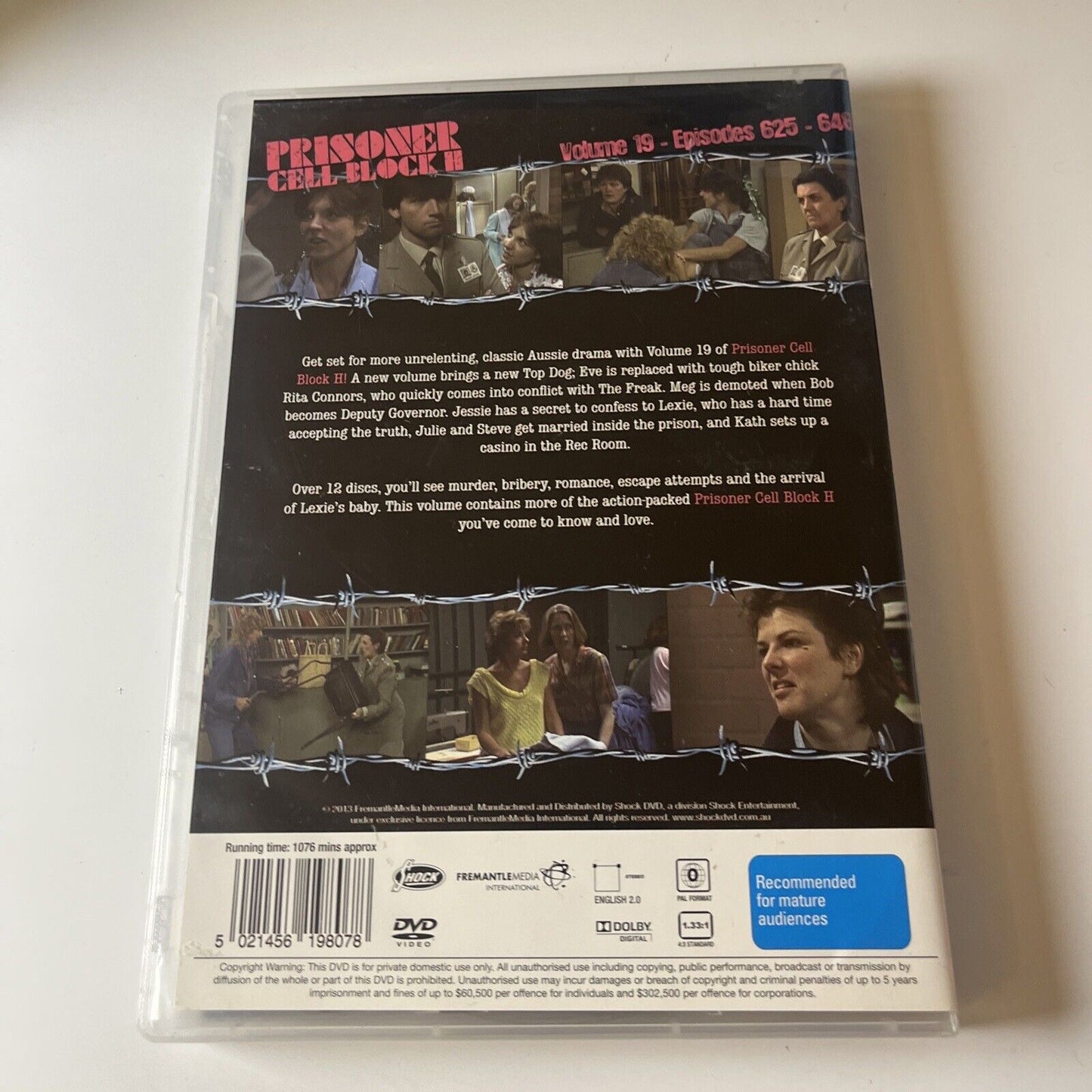 Prisoner - Cell Block H : Vol 19 Eps 625-648 (DVD, 1983, 6-Disc) NEW All Regions