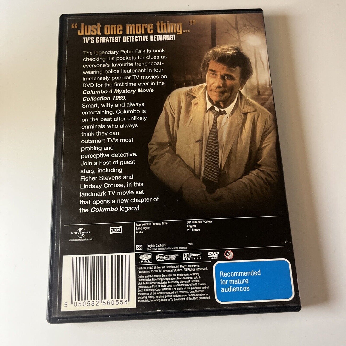 Columbo - 4 Mystery Movie Collection (DVD, 1989, 2-Disc) NEW Region 4 &2