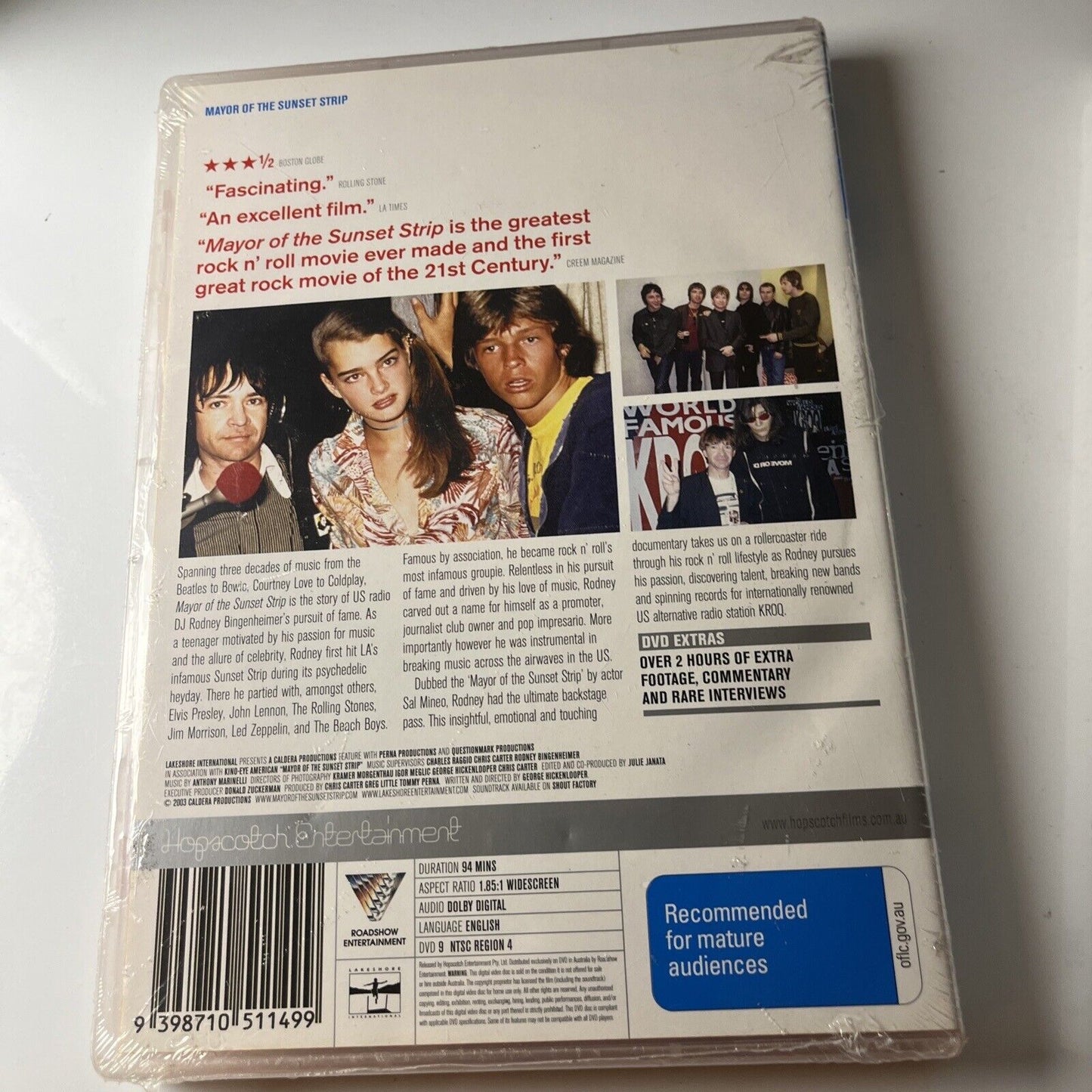 Mayor Of The Sunset Strip (DVD, 2003) David Bowie, Courtney Love NEW Region 4