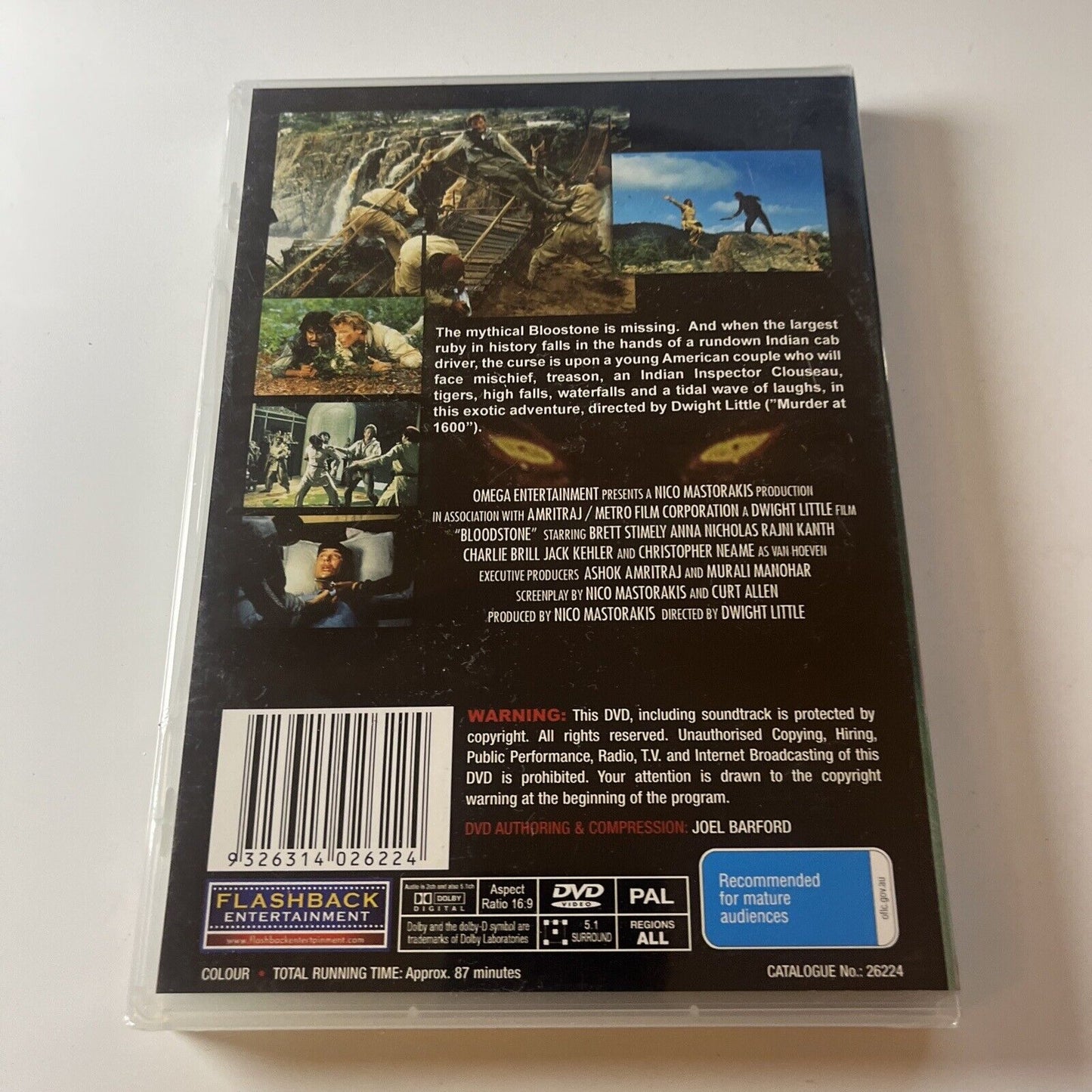 Bloodstone (DVD, 1988) Brett Stimely, Anna Nicholas All Regions *New Sealed*