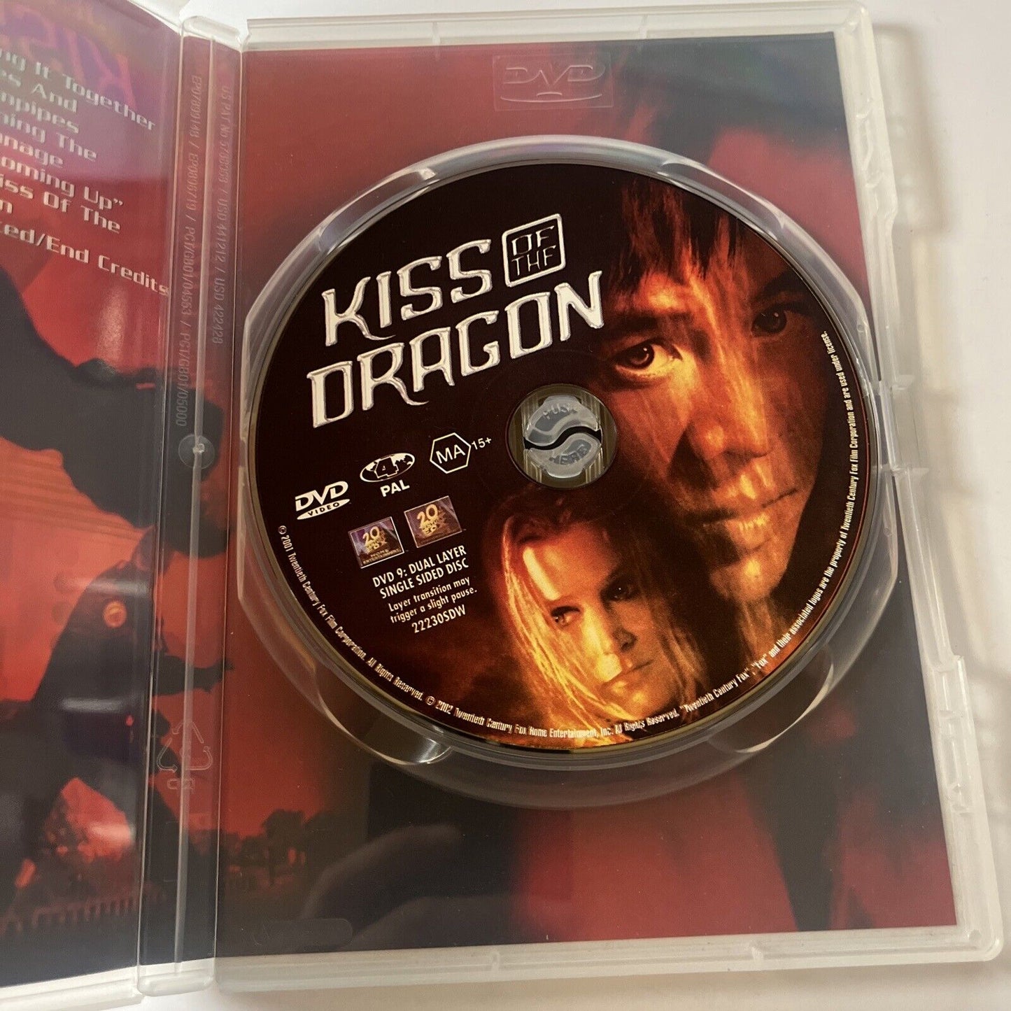 Kiss Of The Dragon (DVD, 2000) Jet Li, Bridget Fonda Region 4