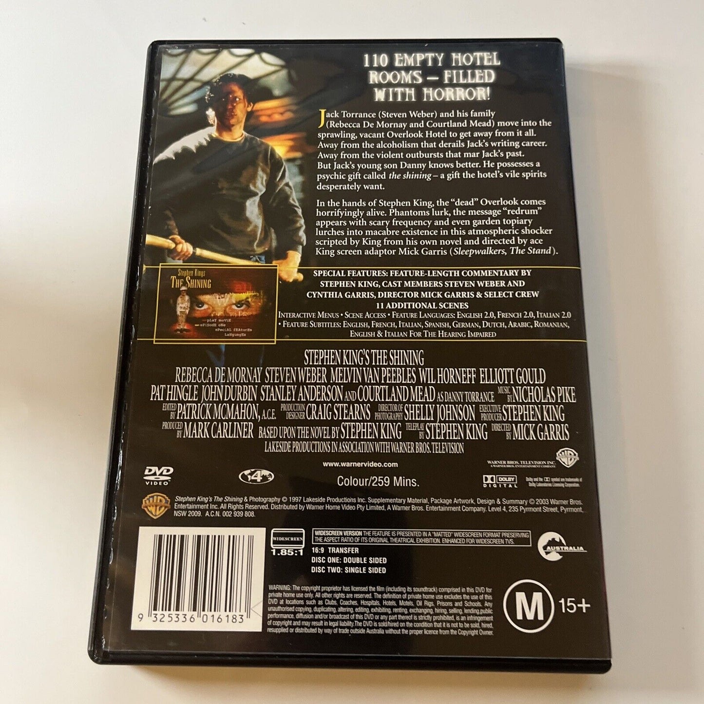 Stephen King's The Shining (DVD, 1997, 2-Disc) Region 4 NEW