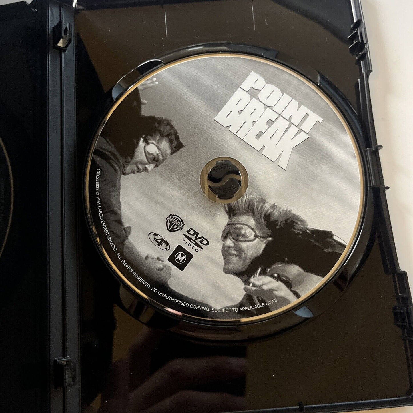 Point Break (DVD, 1991) Patrick Swayze, Keanu Reeves Region 4