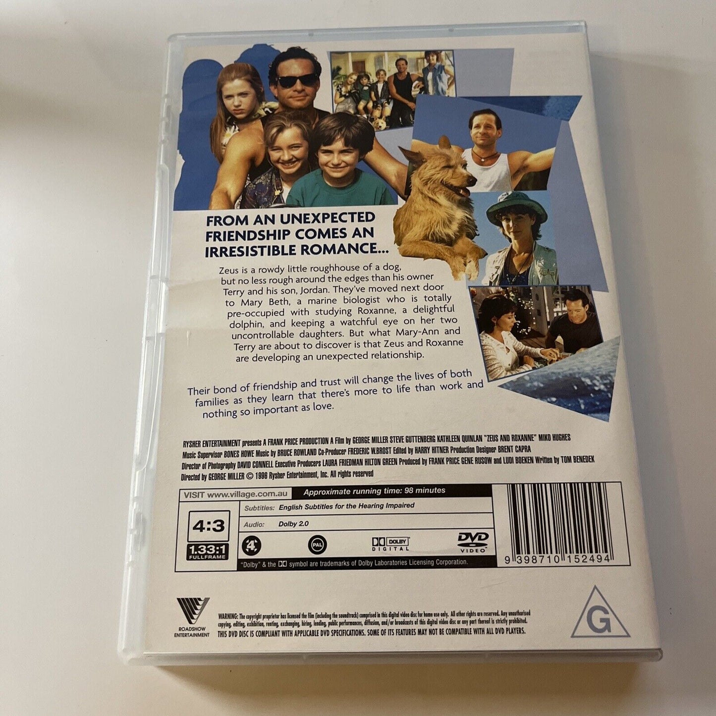 Zeus And Roxanne (DVD, 1997) Steve Guttenberg NEW Region 4