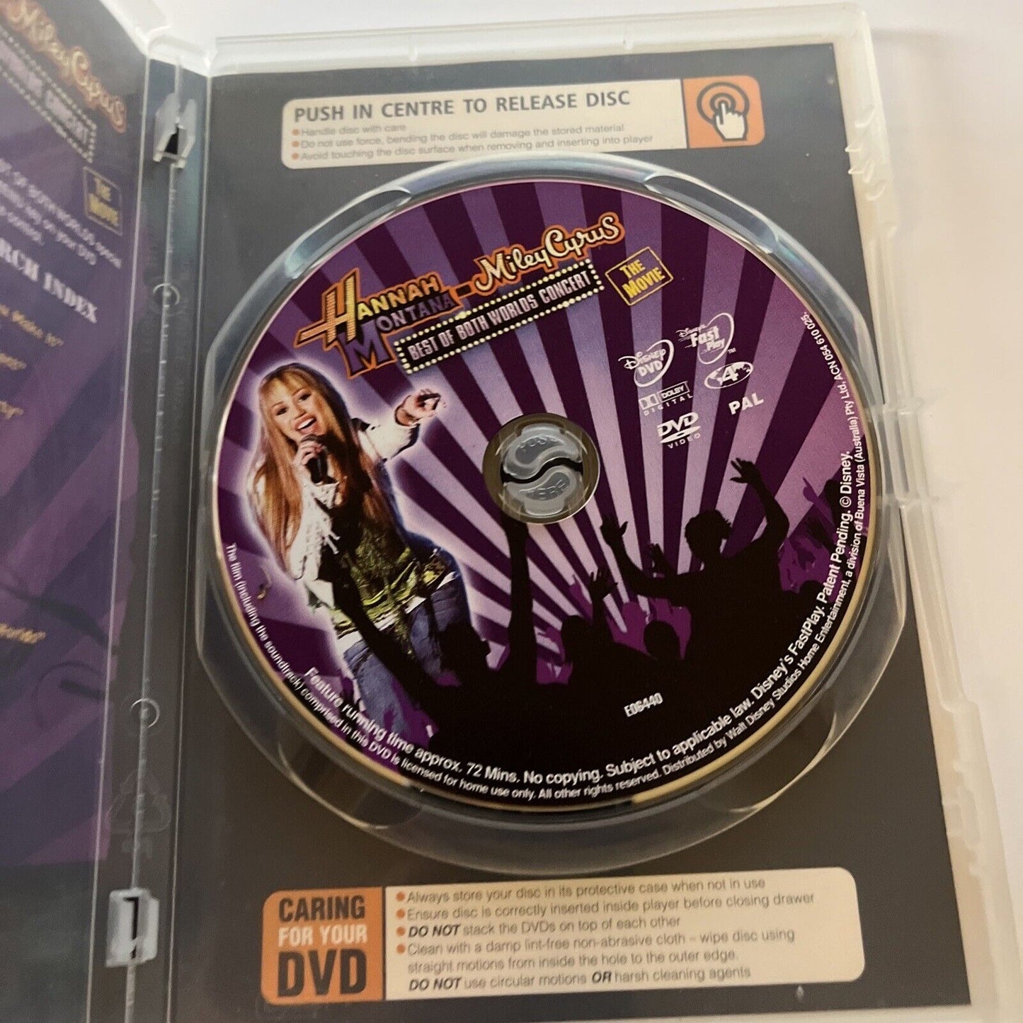 Hannah Montana And Miley Cyrus - Best Of Both Worlds Concert Tour  (DVD, 2008)