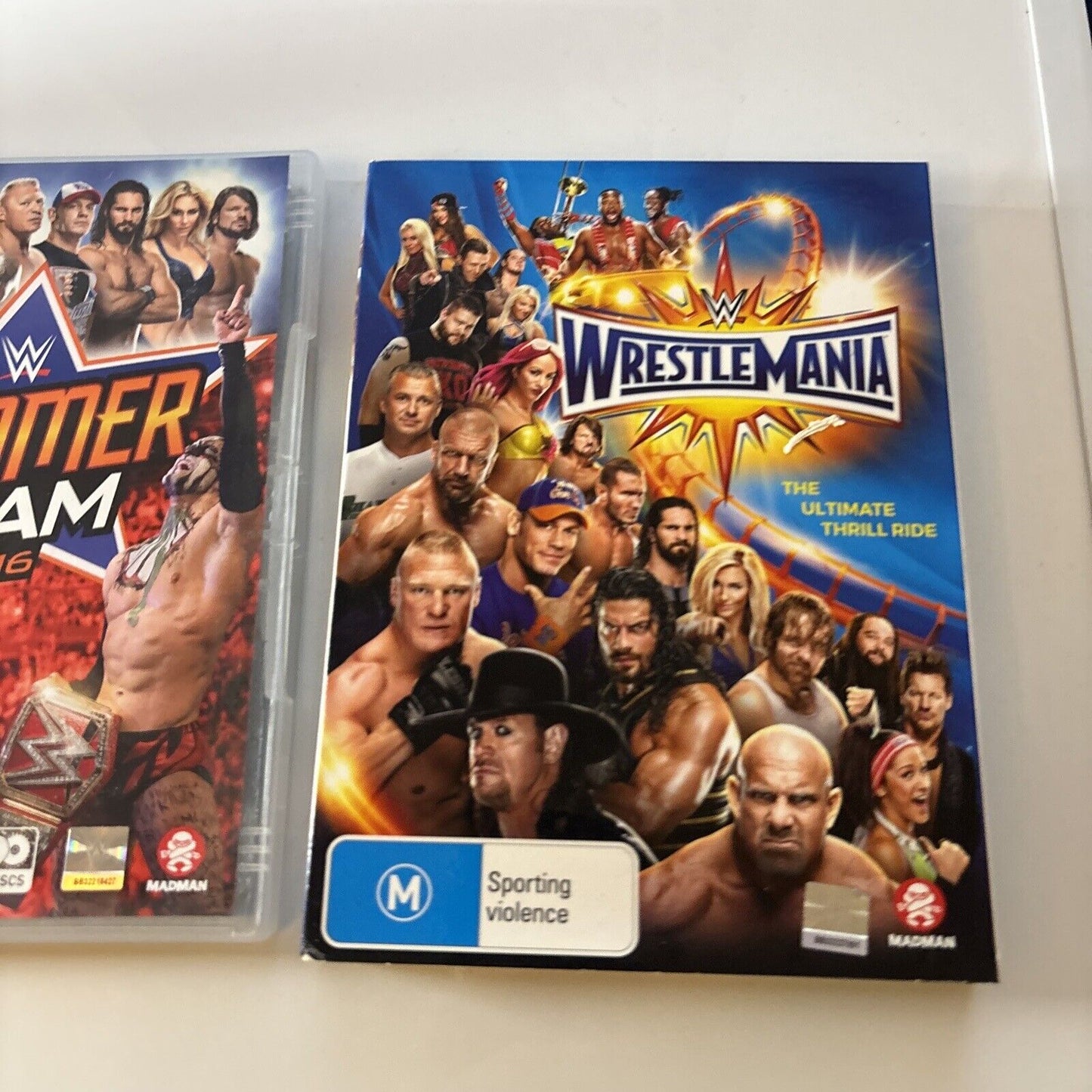 WWE Wrestle Mania 2017 / WWE Summer Slam 2016 (DVD, 2017, 5-Disc) Region 4