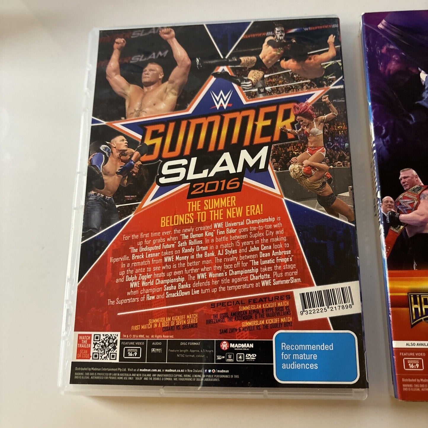 WWE Wrestle Mania 2017 / WWE Summer Slam 2016 (DVD, 2017, 5-Disc) Region 4