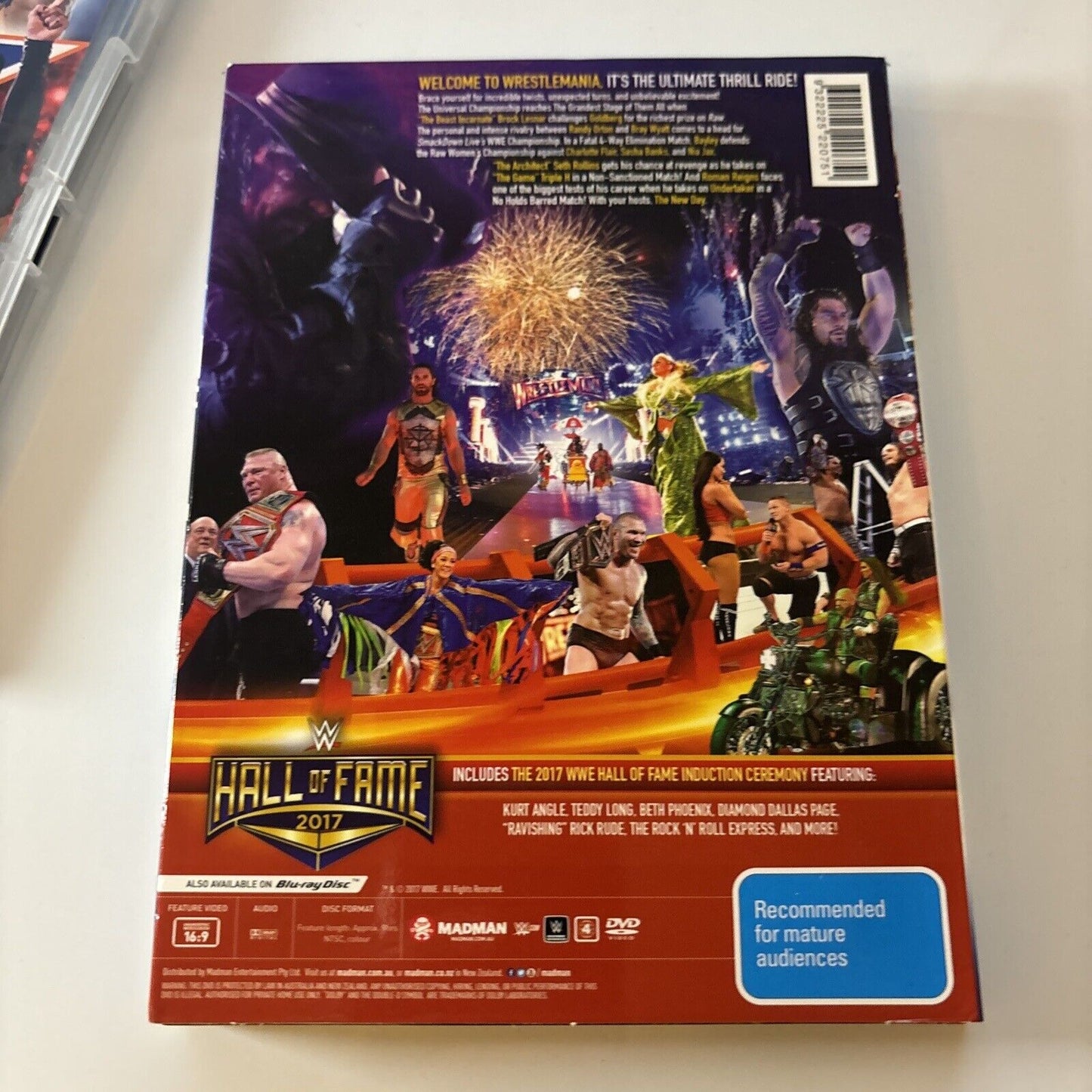 WWE Wrestle Mania 2017 / WWE Summer Slam 2016 (DVD, 2017, 5-Disc) Region 4