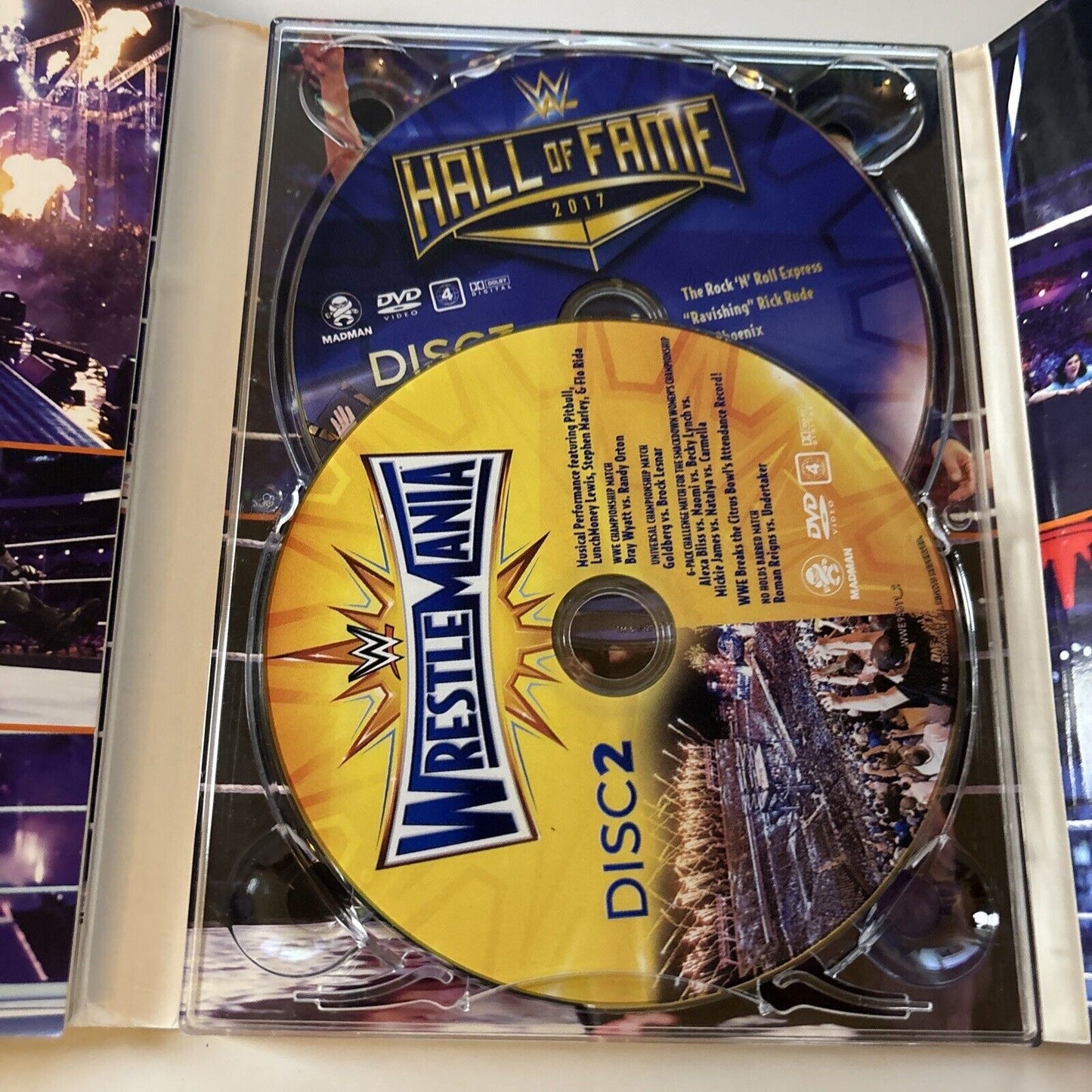 WWE Wrestle Mania 2017 / WWE Summer Slam 2016 (DVD, 2017, 5-Disc) Region 4