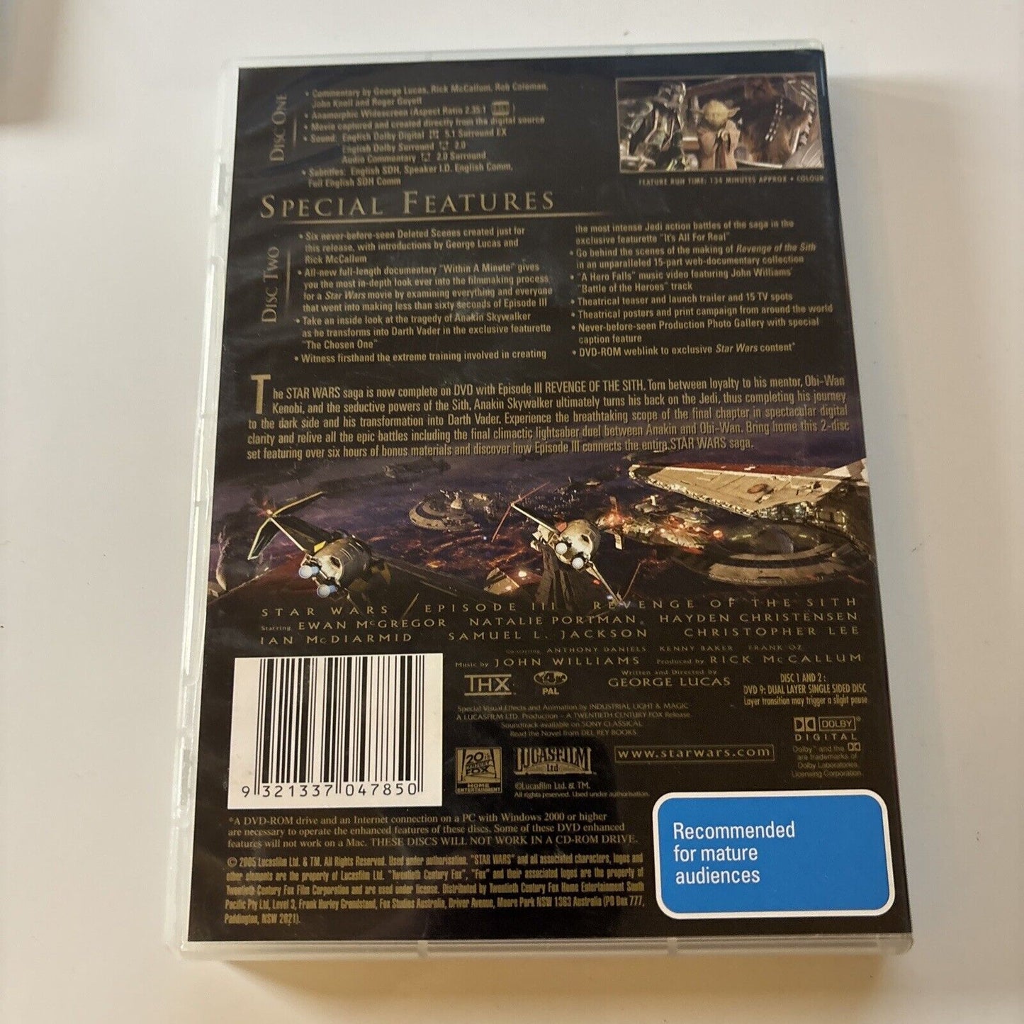 Star Wars Episode I II III IV V IV - The Complete Saga (DVD, 12-Disc) Region 4