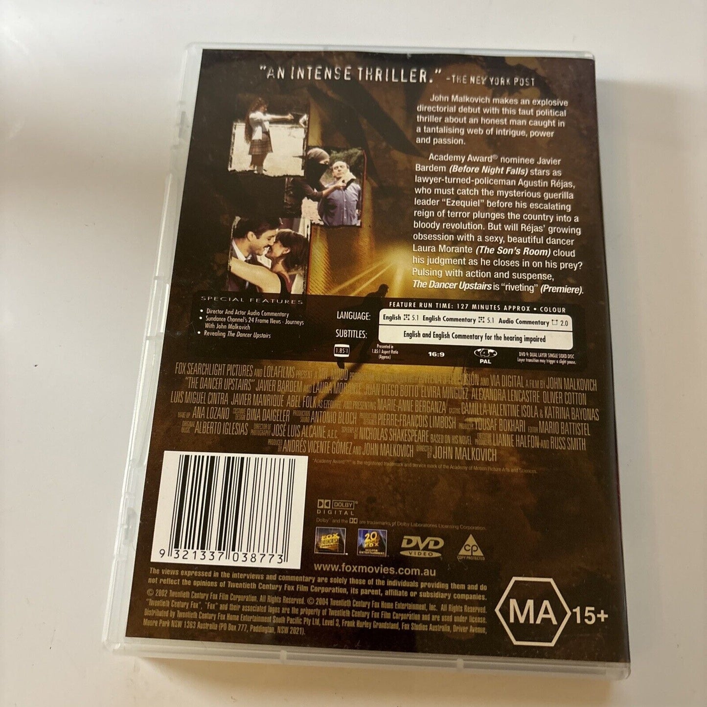 The Dancer Upstairs (DVD, 2002) Javier Bardem, Juan Diego Botto Region 4 NEW