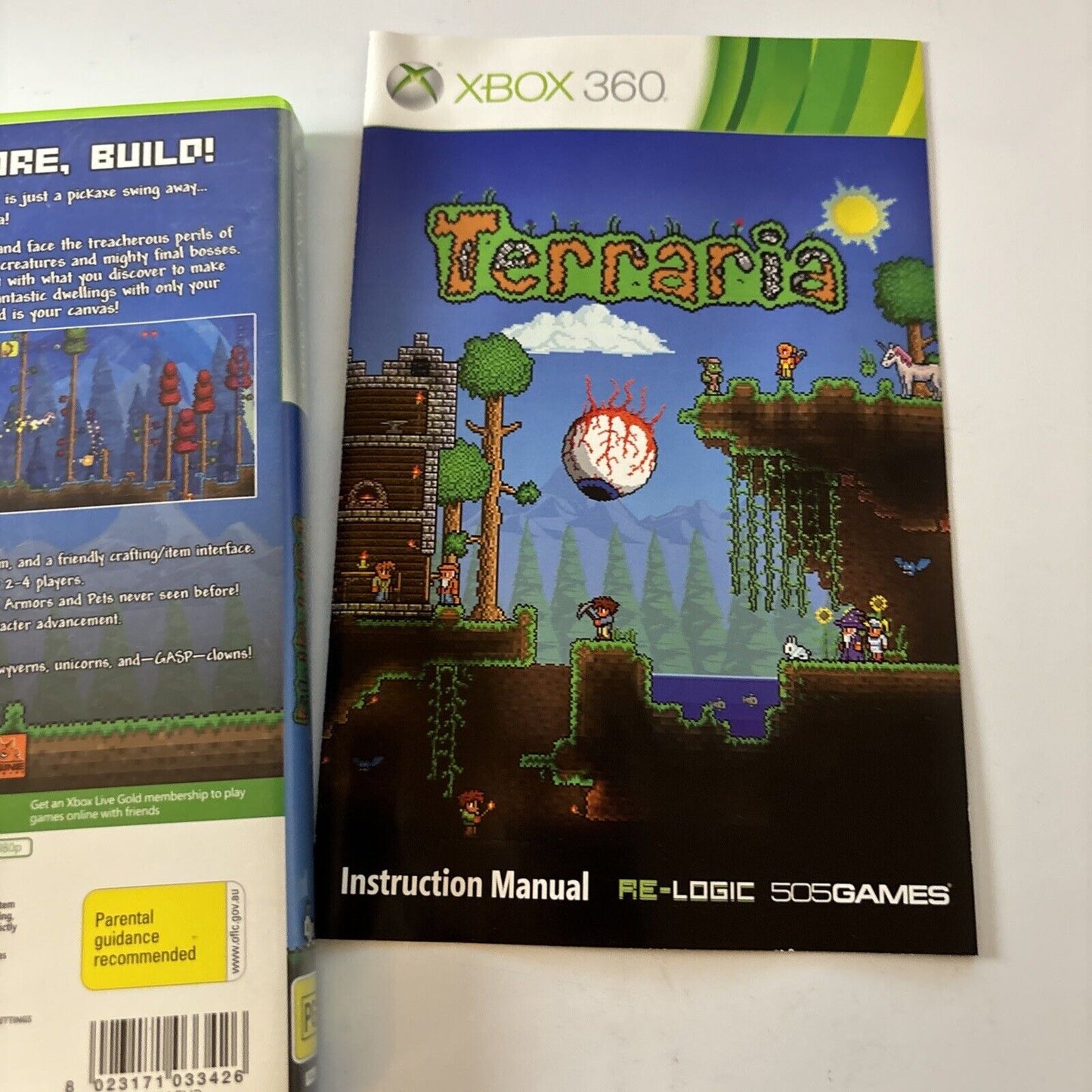 Terraria Microsoft Xbox 360 PAL Game with Manual Complete