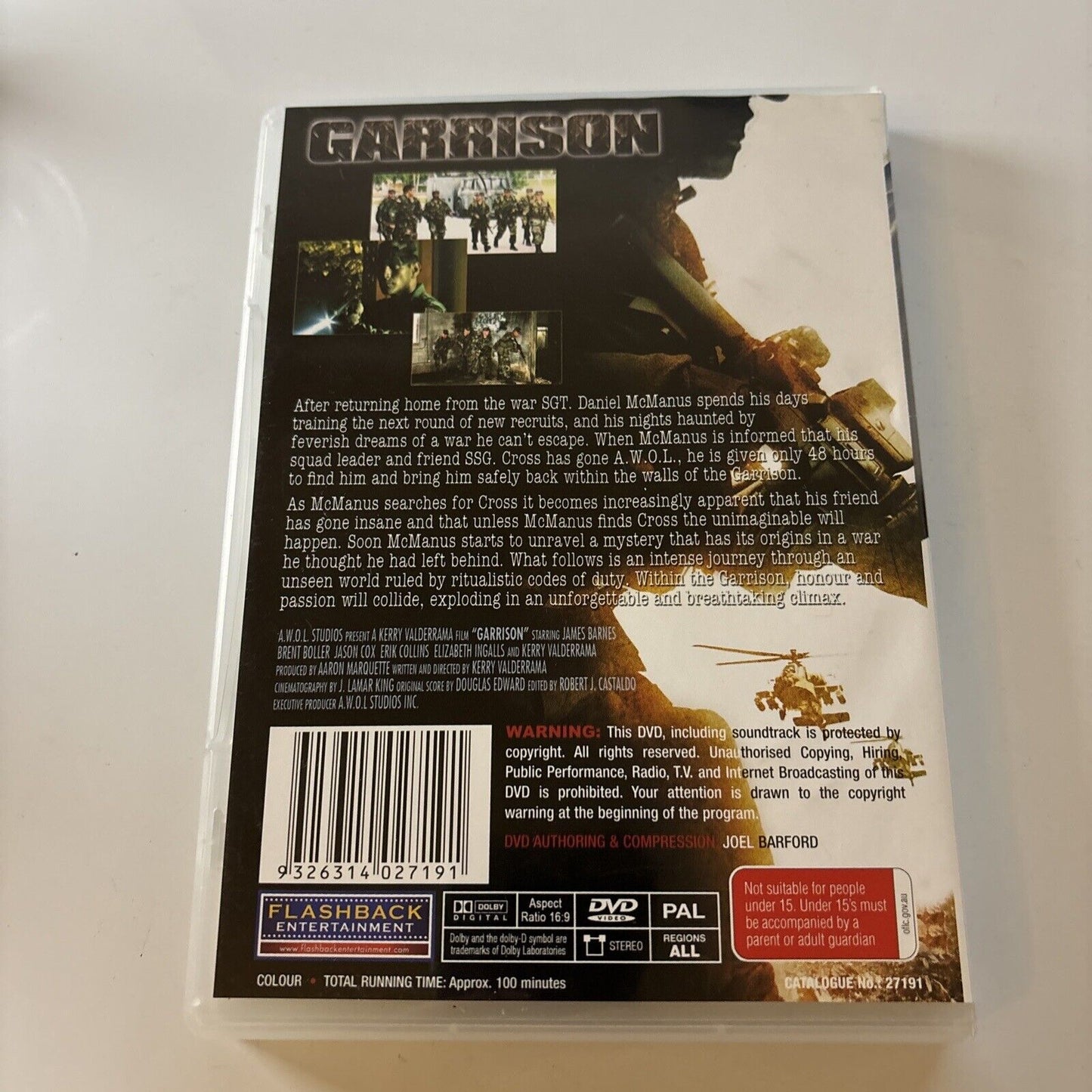 Garrison (DVD, 2008) James Jay Barnes, Kerry Valderrama All Regions NEW