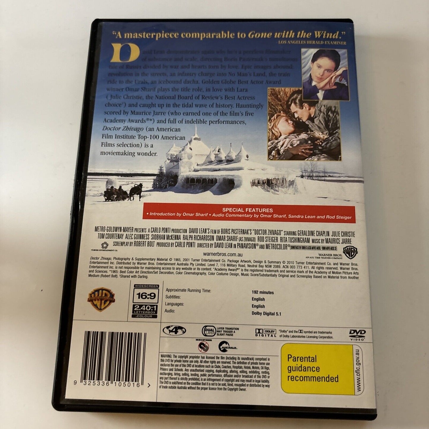 Doctor Zhivago (DVD, 1965) Omar Sharif, Alec Guinness Region 4 NEW