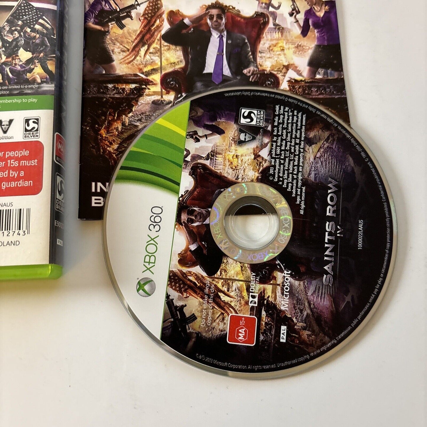 Saints Row IV Microsoft Xbox 360 PAL Game with Manual Complete