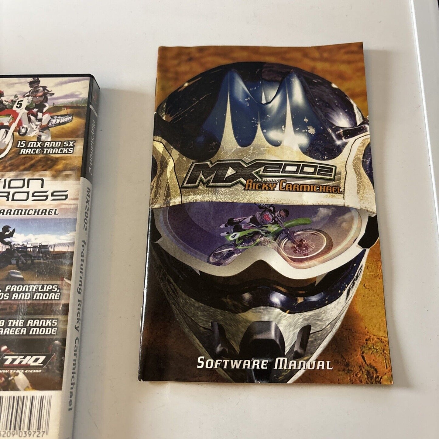 MX 2002 featuring Ricky Carmichael PS2 Sony Playstation 2 Manual PAL Complete