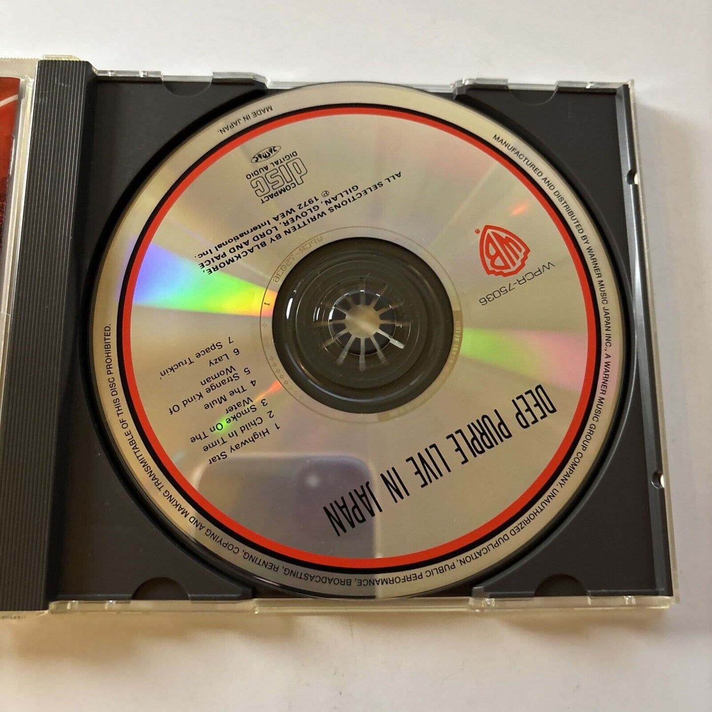 Live in Japan by Deep Purple (CD, 1972) WPCR-75036 Obi Japan Release