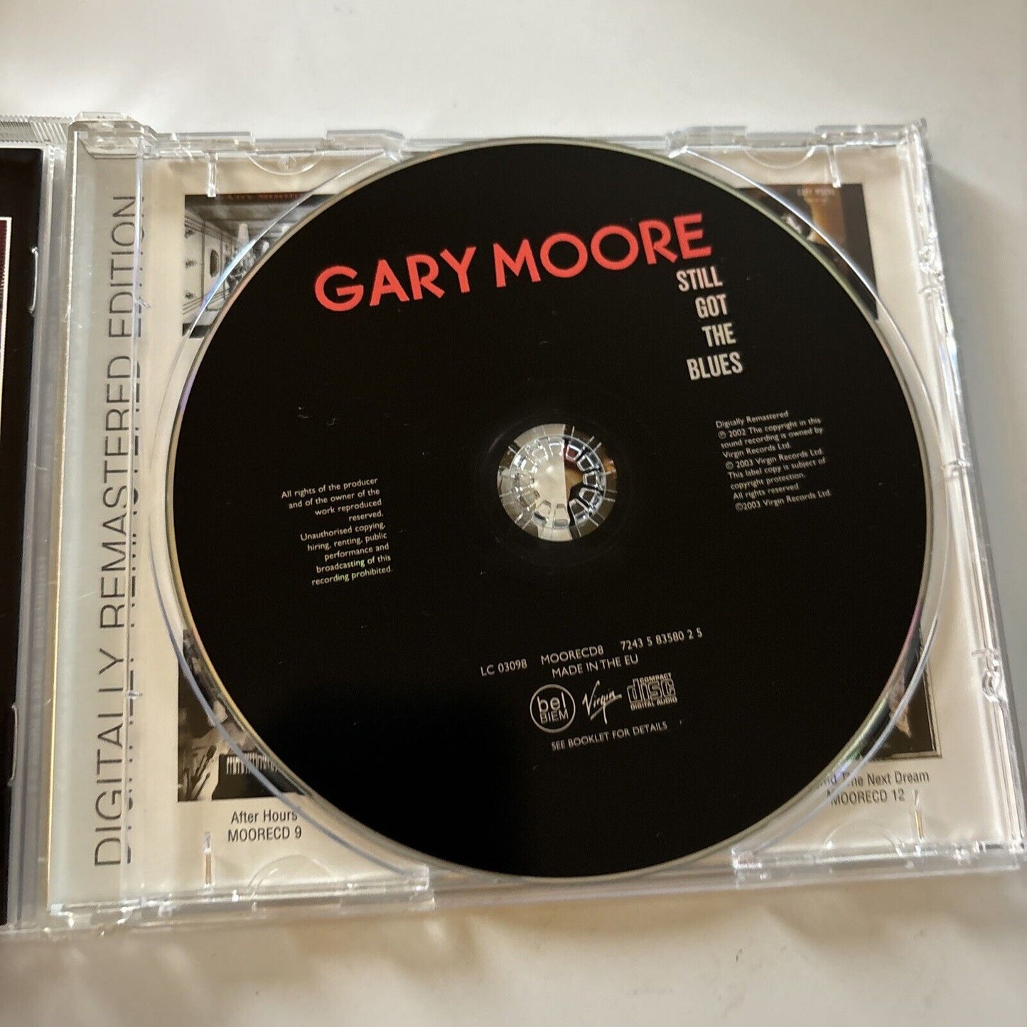 Gary Moore – Still Got The Blues Remastered with Bonus Tracks (CD, 2003) Virgin