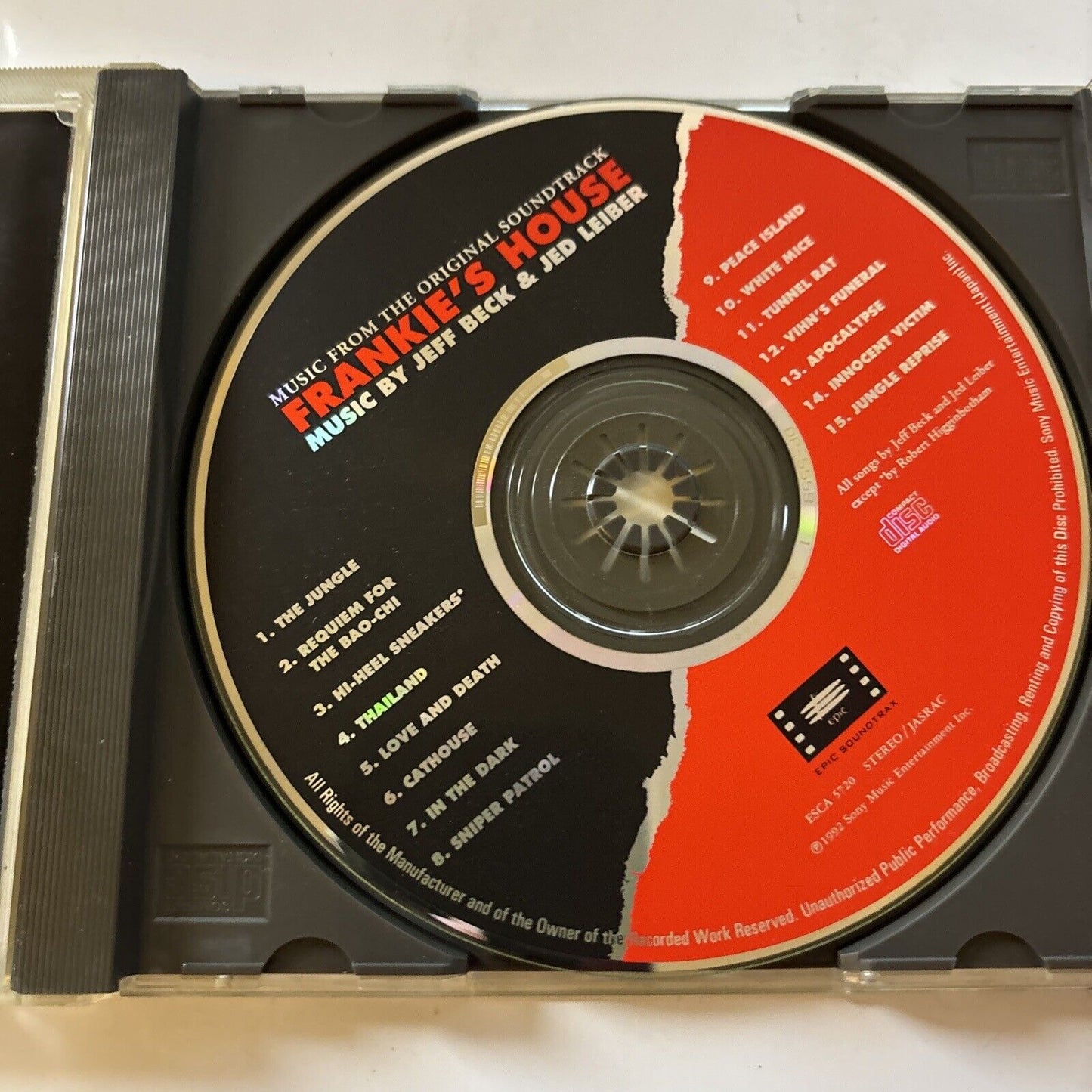 Frankie's House - Music From The Original Soundtrack (CD, 1992) Japan ESCA-5720