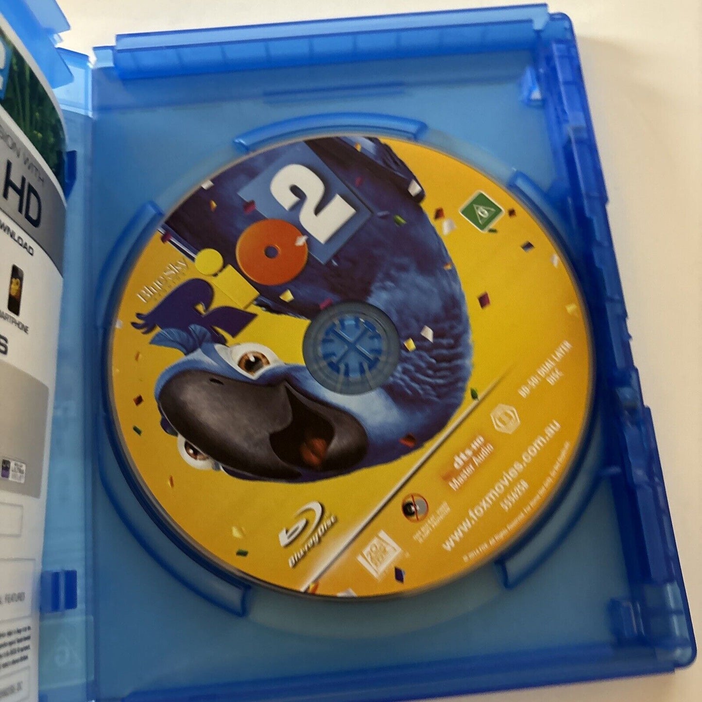 Rio 2 (Blu-ray, 2014) Jamie Foxx, Andy Garcia, Jesse Eisenberg Region B