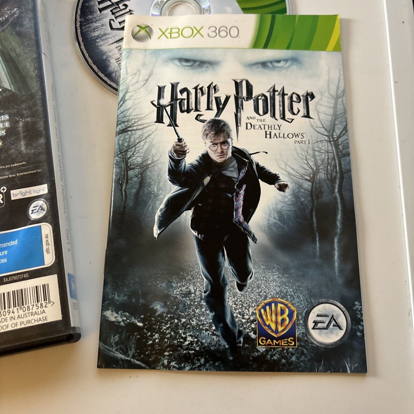Harry Potter & the Deathly Hallows Part 1 - Microsoft Xbox 360 - PAL - Manual
