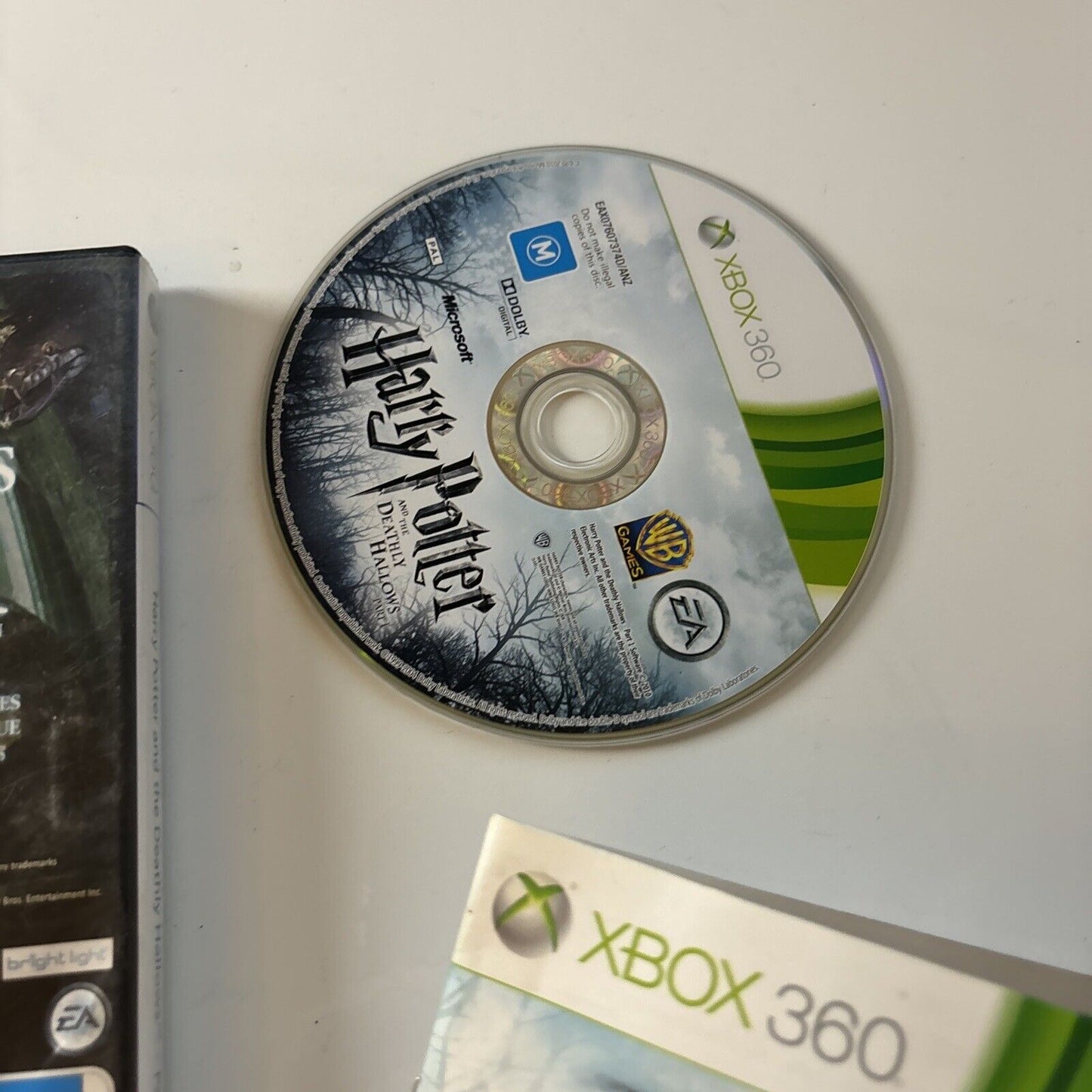 Harry Potter & the Deathly Hallows Part 1 - Microsoft Xbox 360 - PAL - Manual