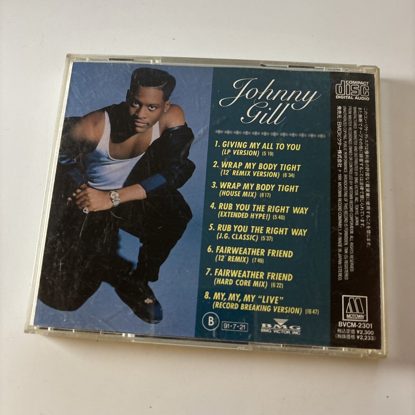 Johnny Gill - Johnny The Remix (CD, 1991) Japan Bvcm-2301