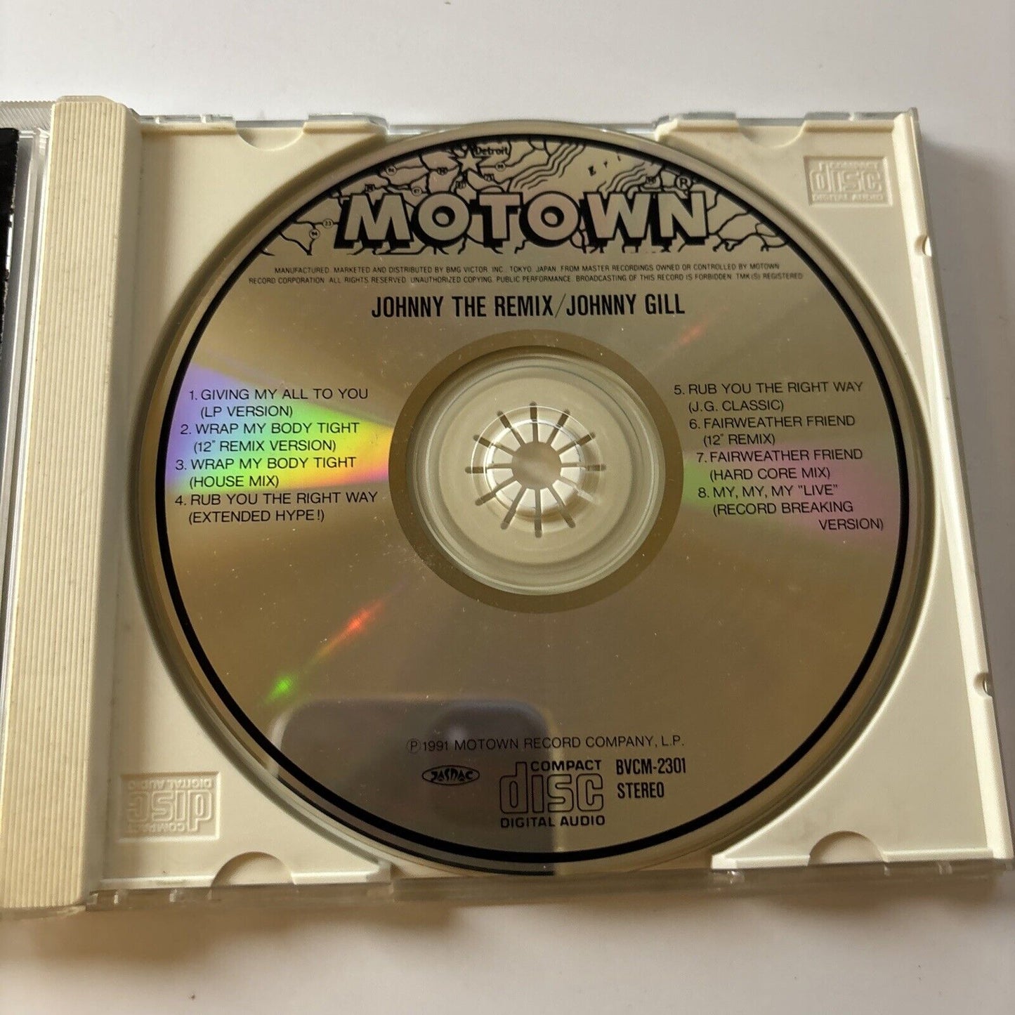 Johnny Gill - Johnny The Remix (CD, 1991) Japan Bvcm-2301