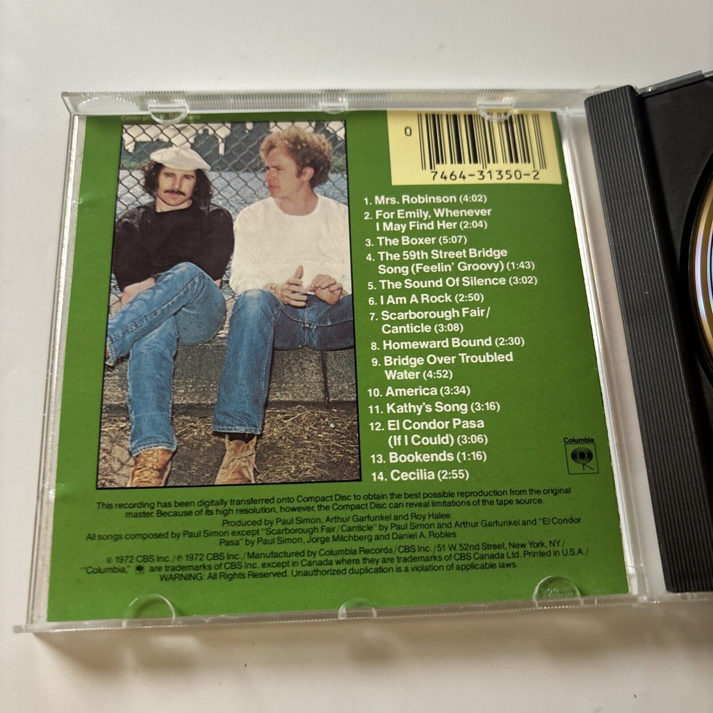 Simon & Garfunkel - Simon and Garfunkel's Greatest Hits (CD, 1990)