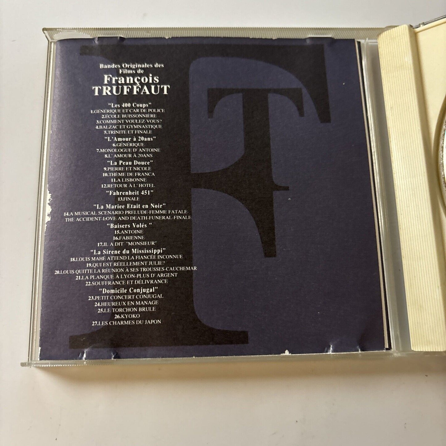 Francois Truffaut - Bandes Originales Des Films De (CD, 1994) BVCP-1072 Japan
