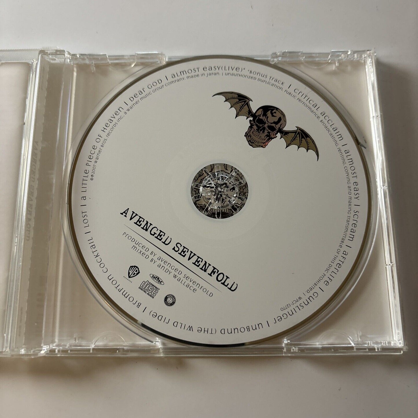 Avenged Sevenfold By Avenged Sevenfold (CD, 2007) Obi Japan Wpcr-12770