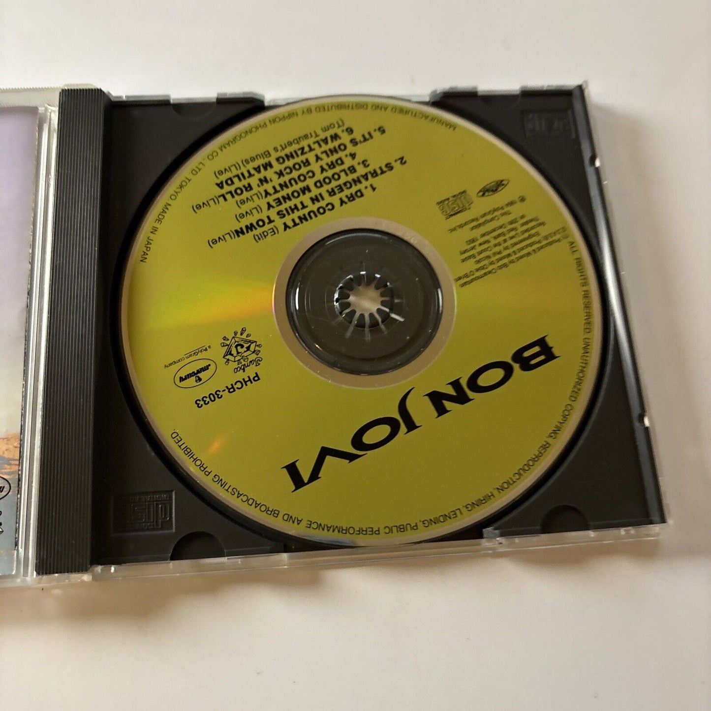 Bon Jovi - Dry County (CD, 1994) Japan Phcr-3033