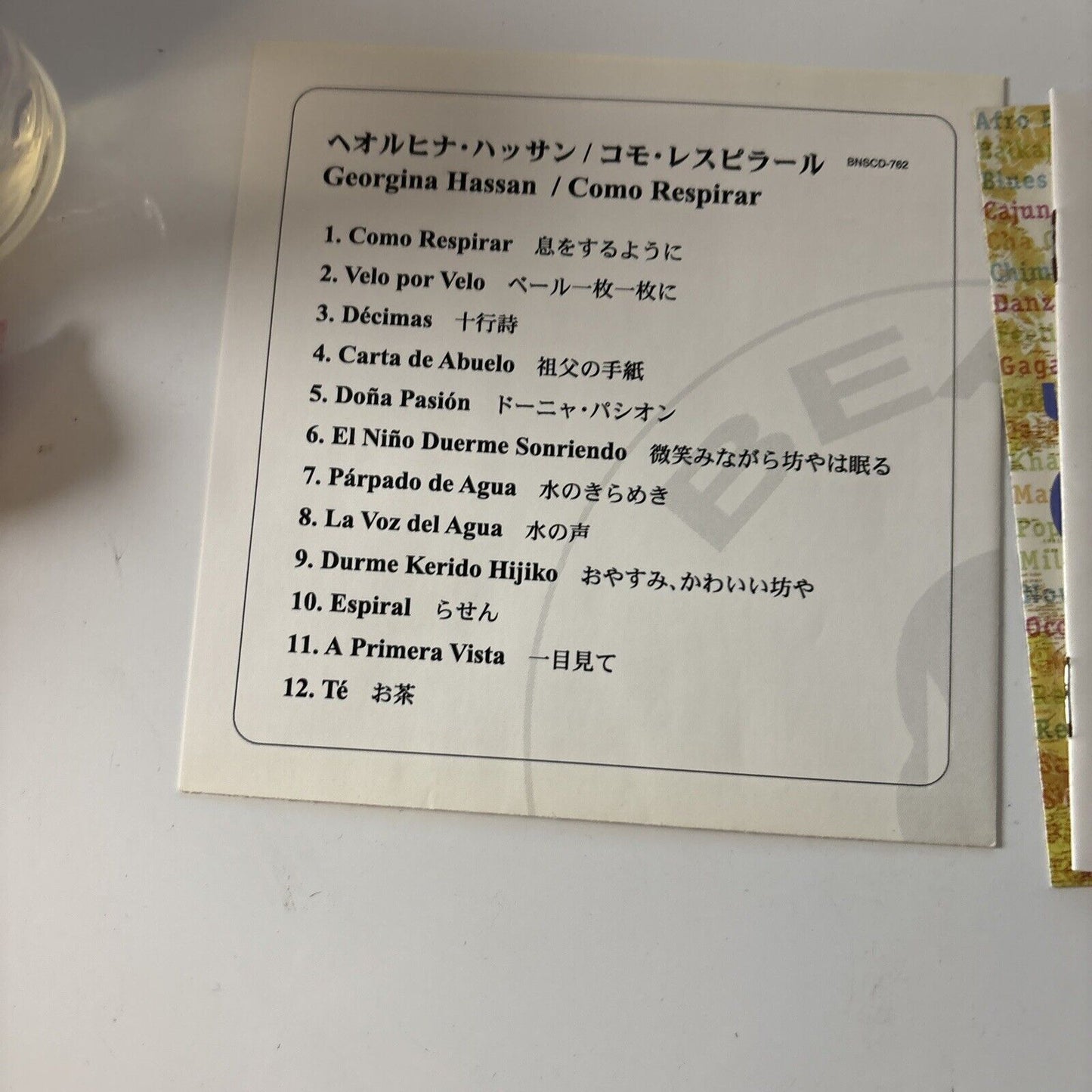 Georgina Hassan - Como Respirar (CD, 2009) Obi Japan Bnscd-762